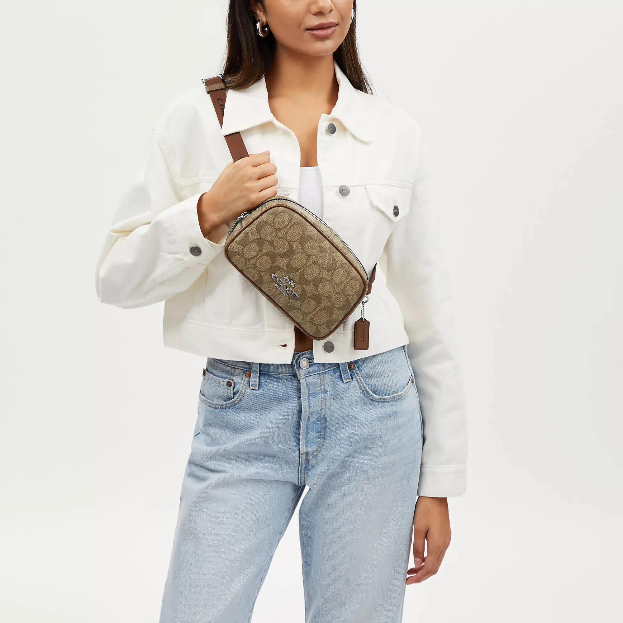 Coach Outlet Pace Belt Bag In Signature Canvas