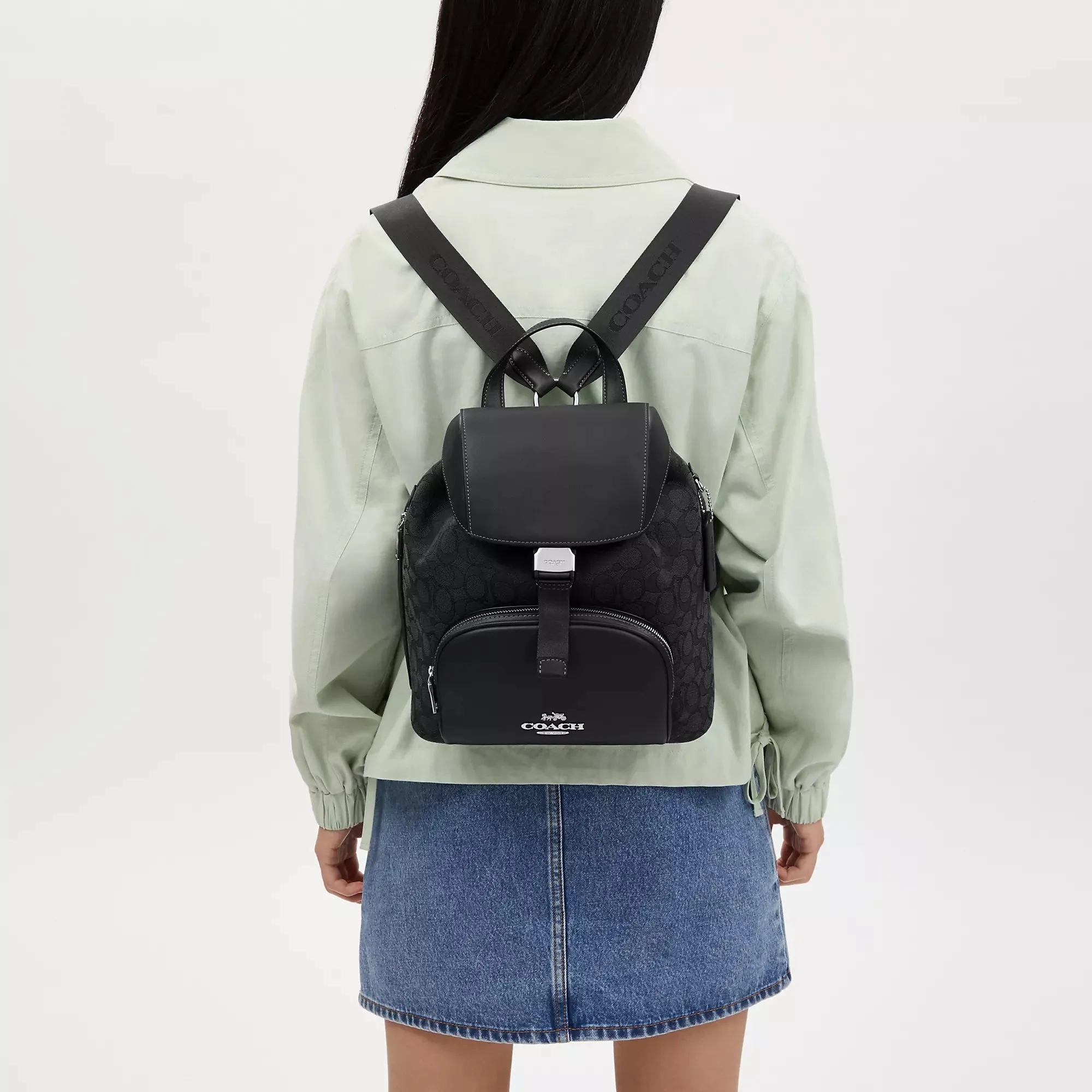 Coach Outlet Pace Large Backpack In Signature Jacquard