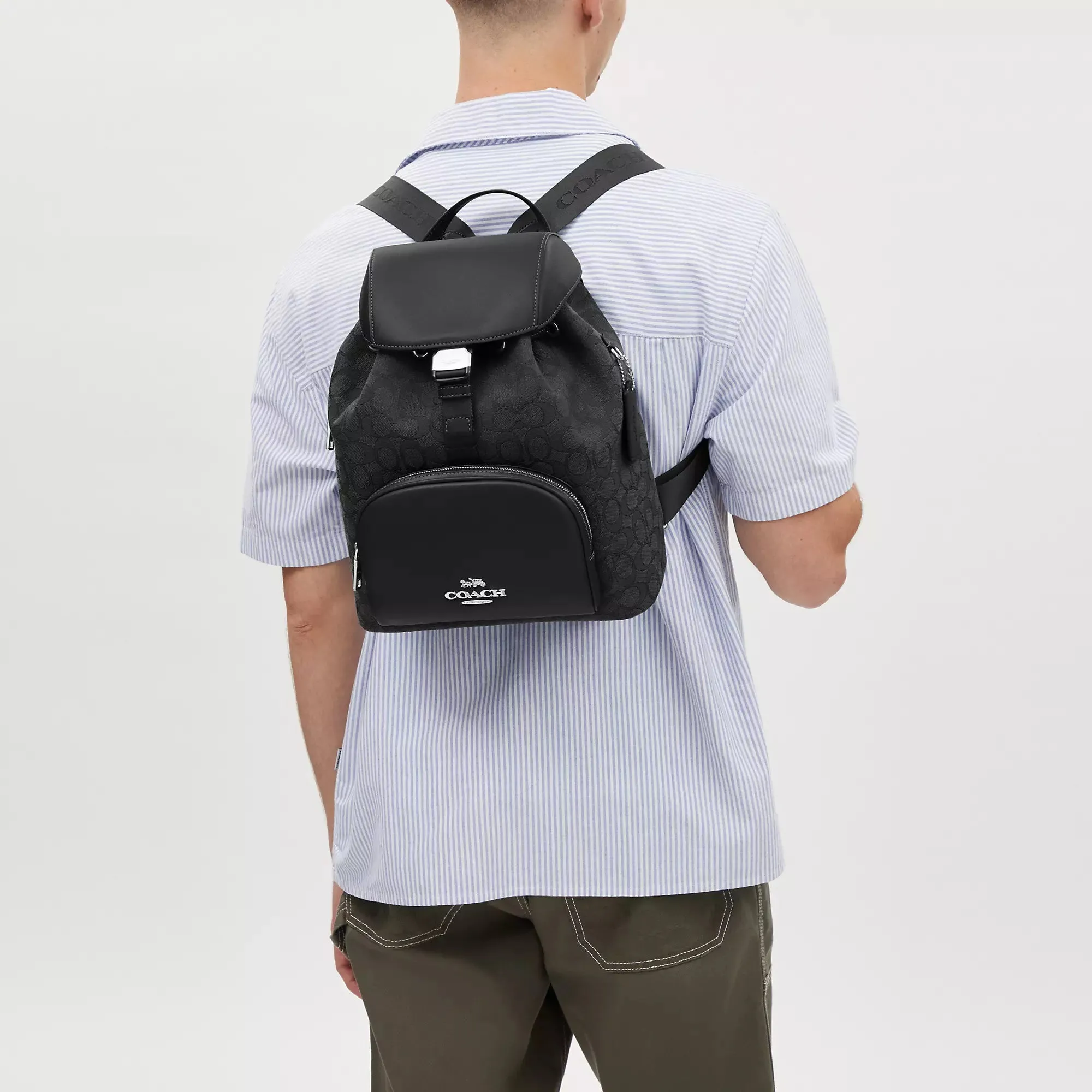 Coach Outlet Pace Large Backpack In Signature Jacquard