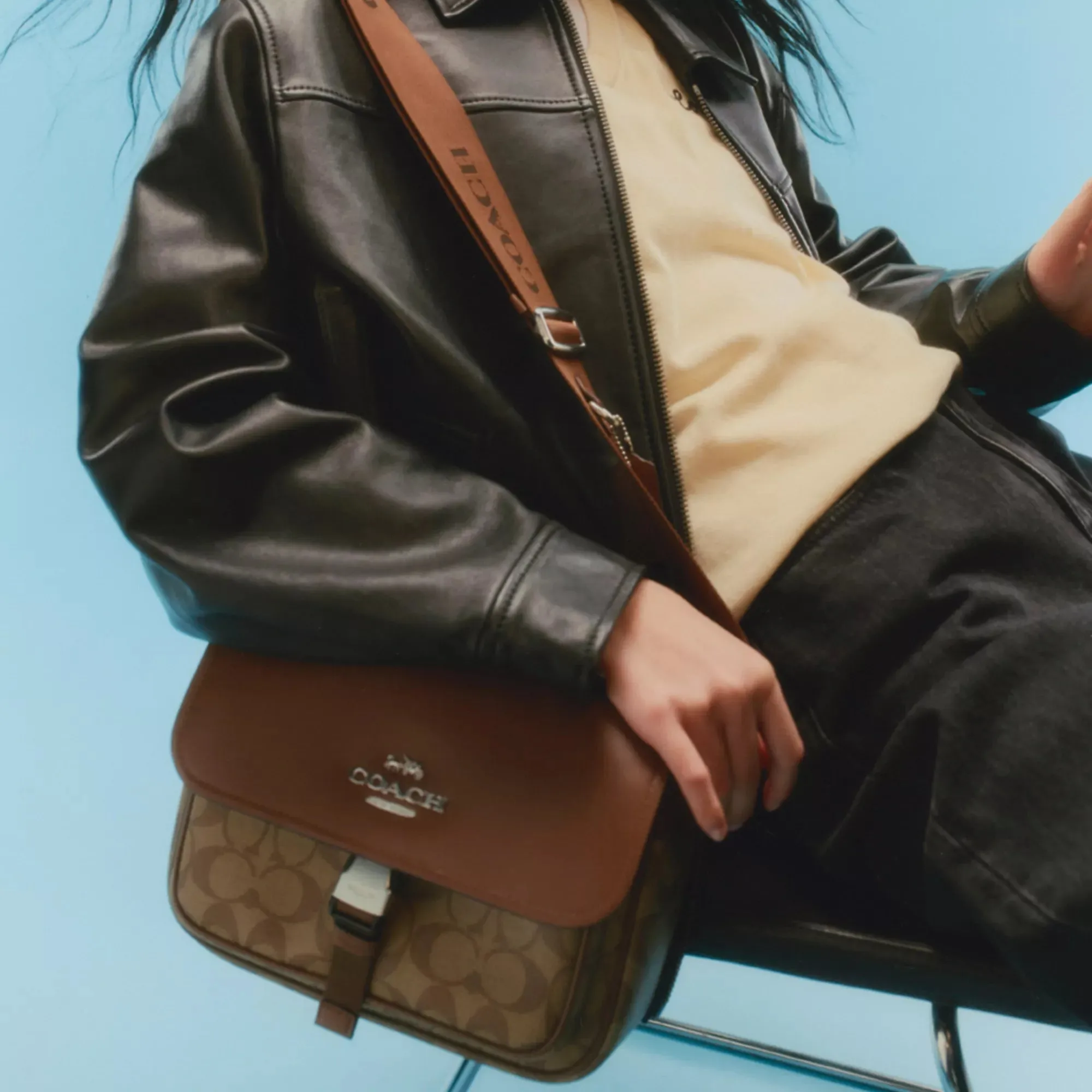 Coach Outlet Pace Messenger Bag In Signature Canvas