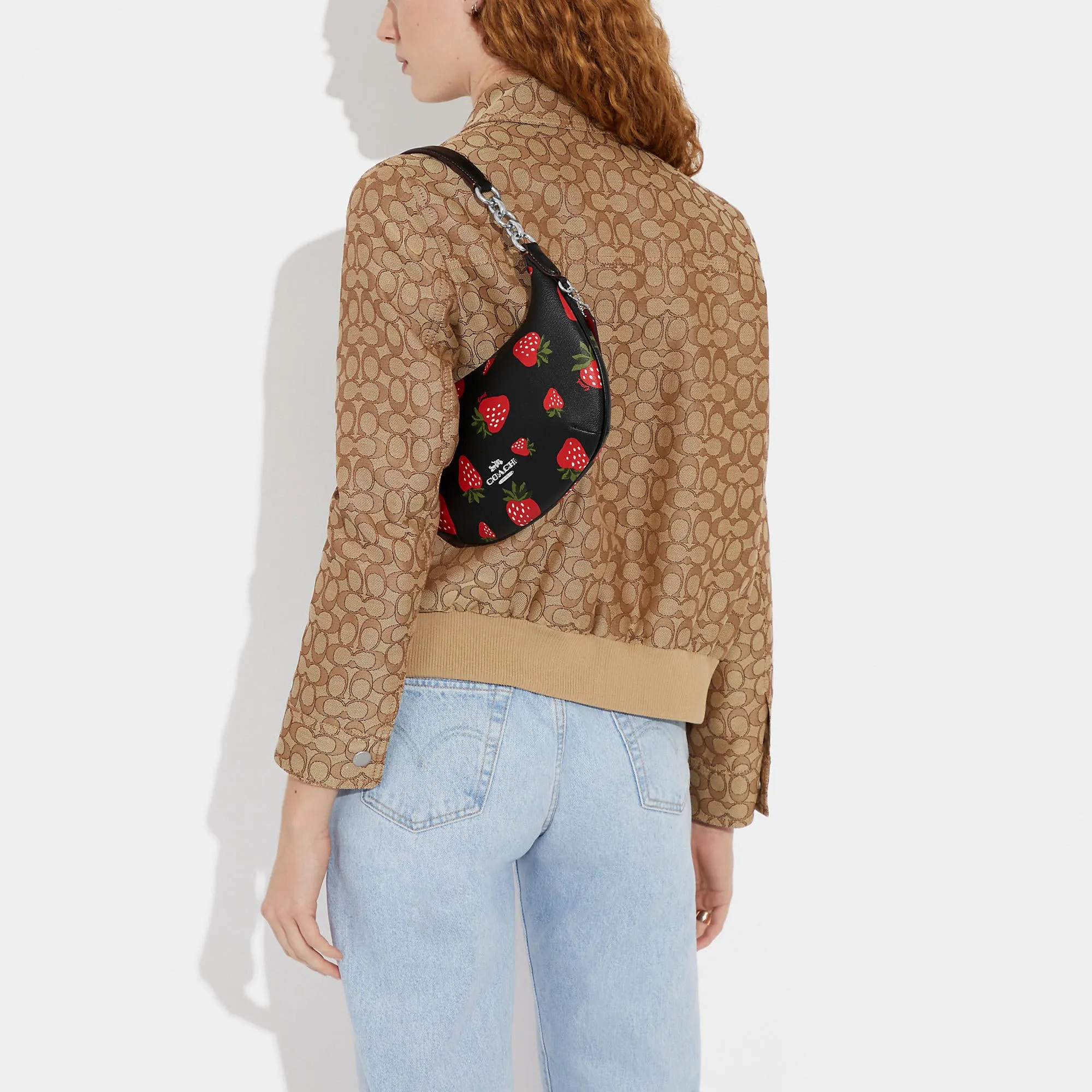 Coach Outlet Payton Hobo With Wild Strawberry Print