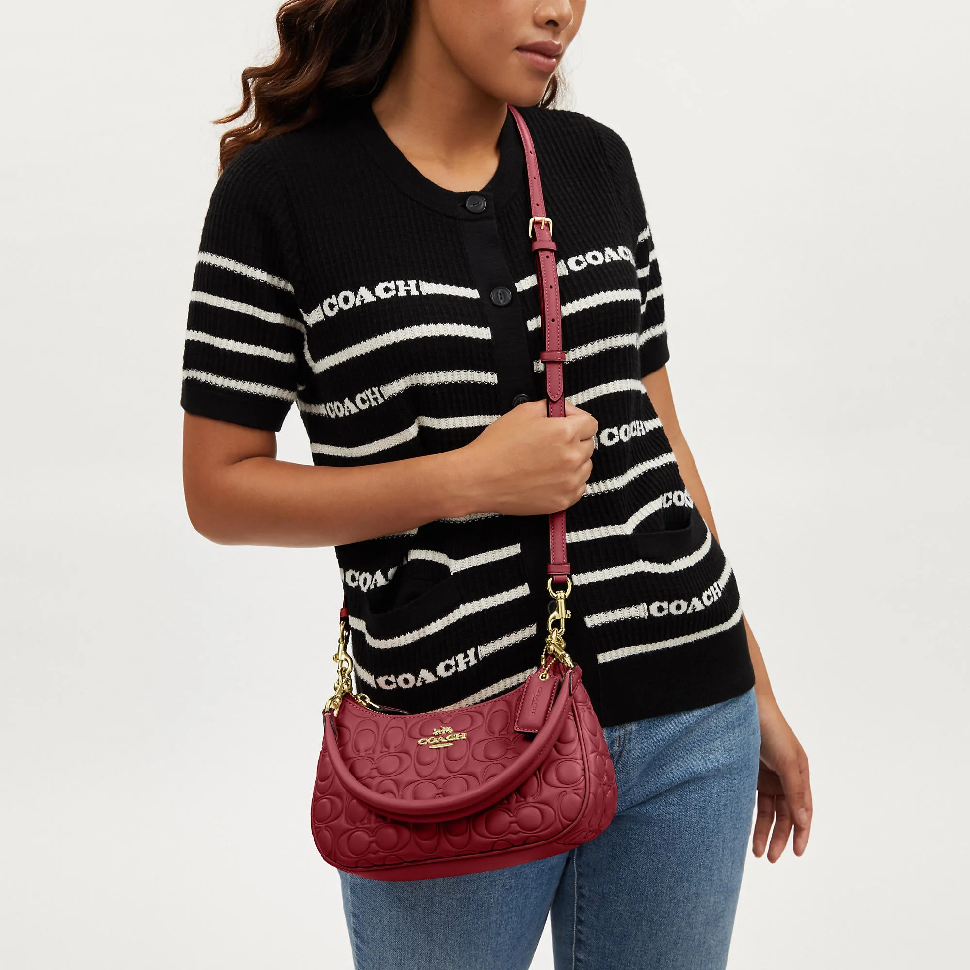 Coach Outlet Teri Shoulder Bag In Signature Leather