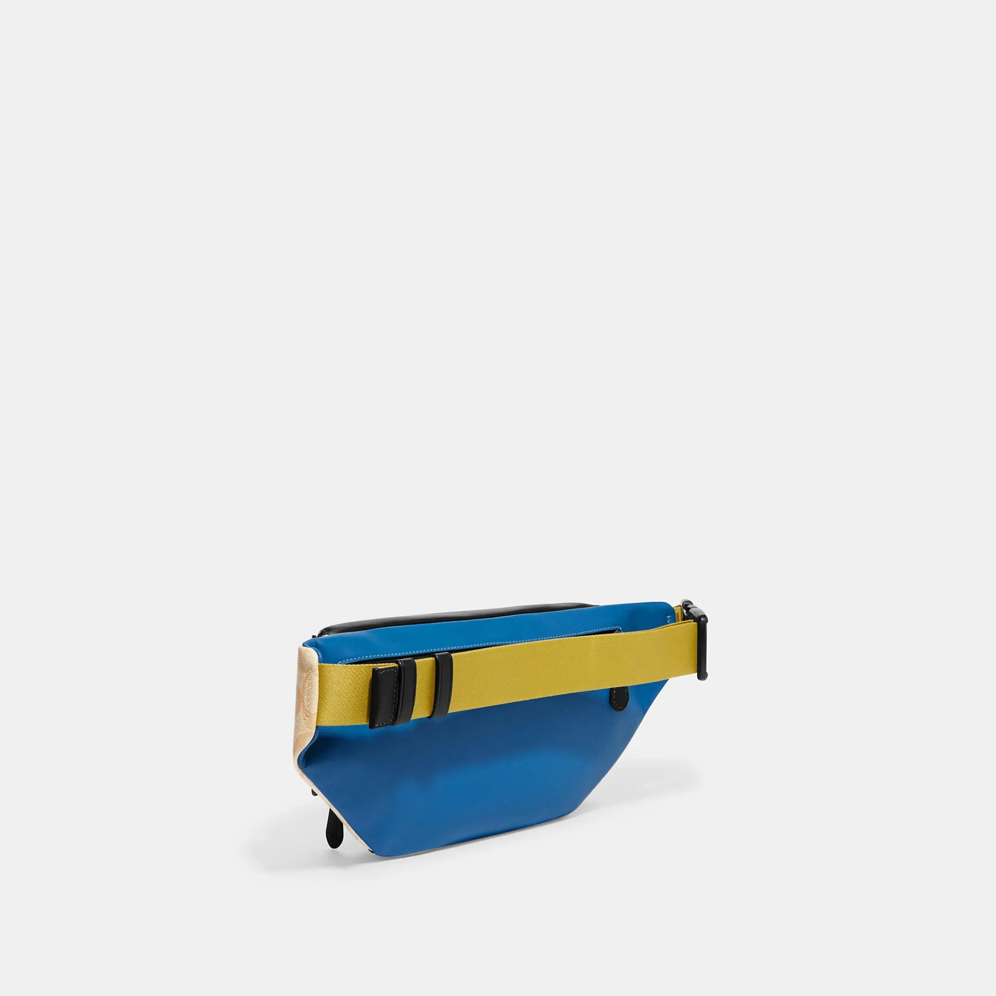 Coach Outlet Track Belt Bag In Colorblock Signature Canvas With Coach Stamp