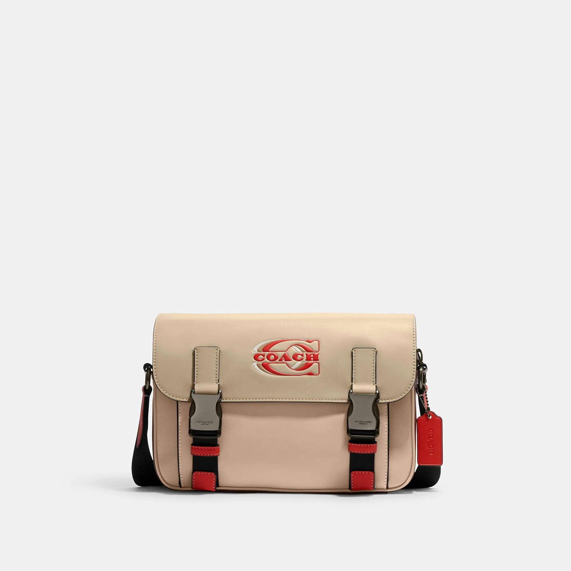 Coach Outlet Track Crossbody In Colorblock With Coach Stamp