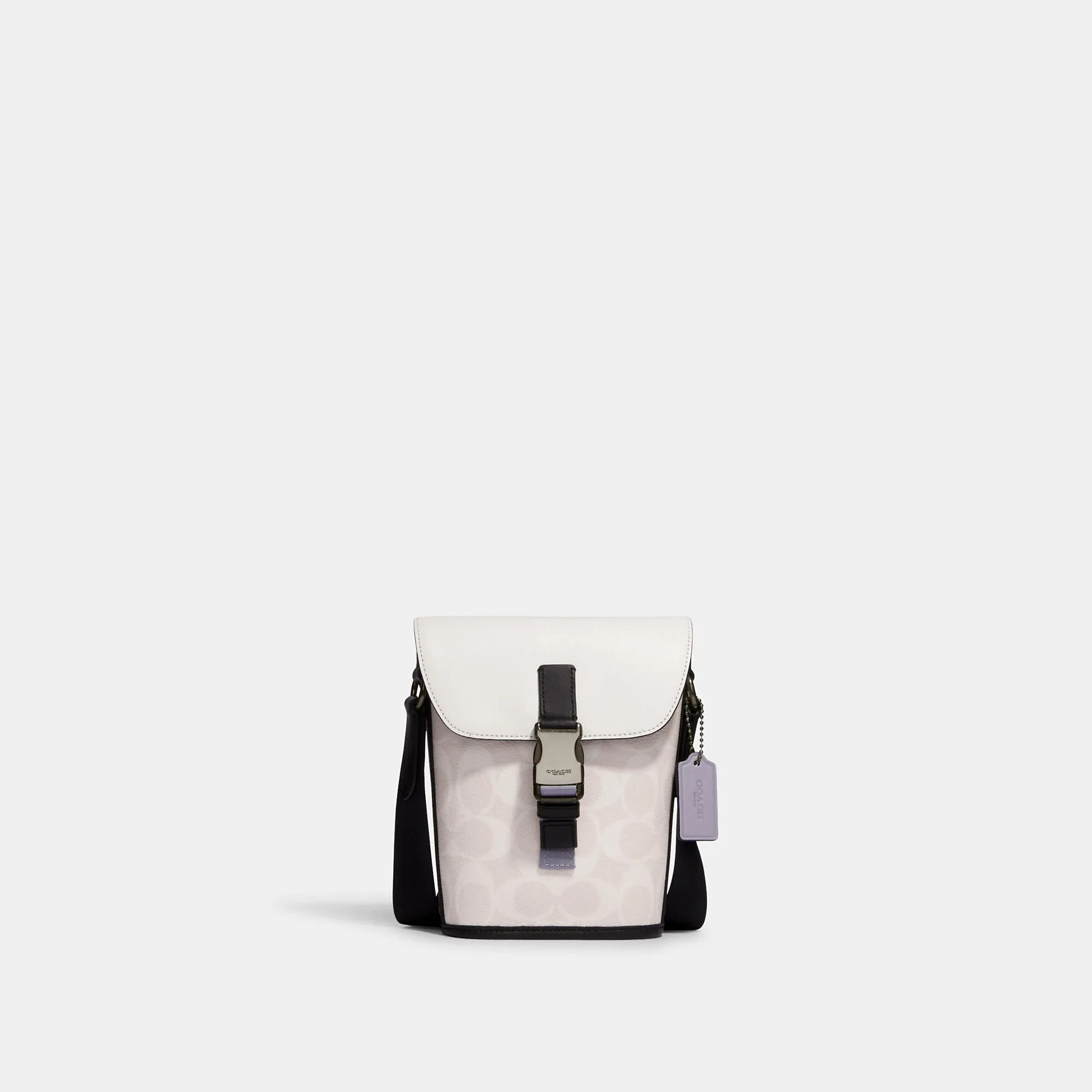 Coach Outlet Track Small Flap Crossbody In Colorblock Signature Canvas