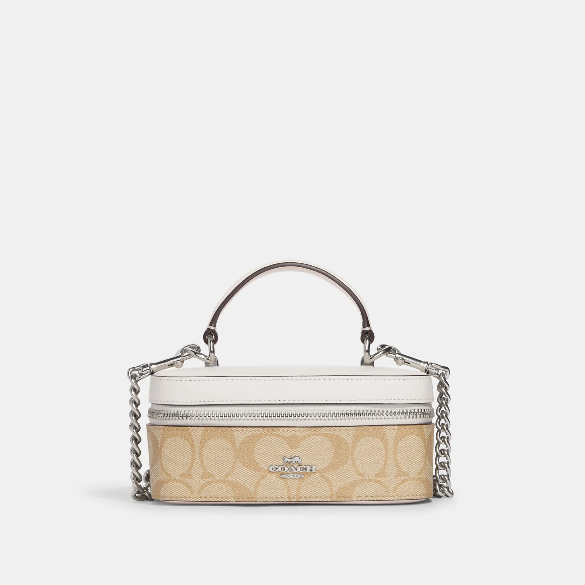 Coach Outlet Train Case Crossbody In Signature Canvas