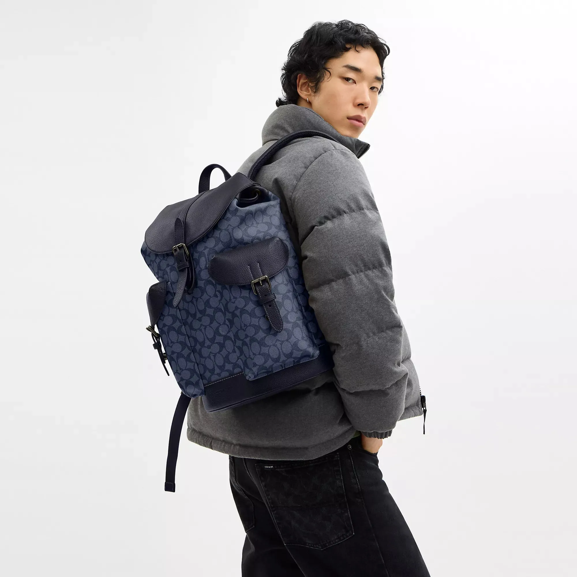 Coach Outlet Warner Backpack In Signature Canvas
