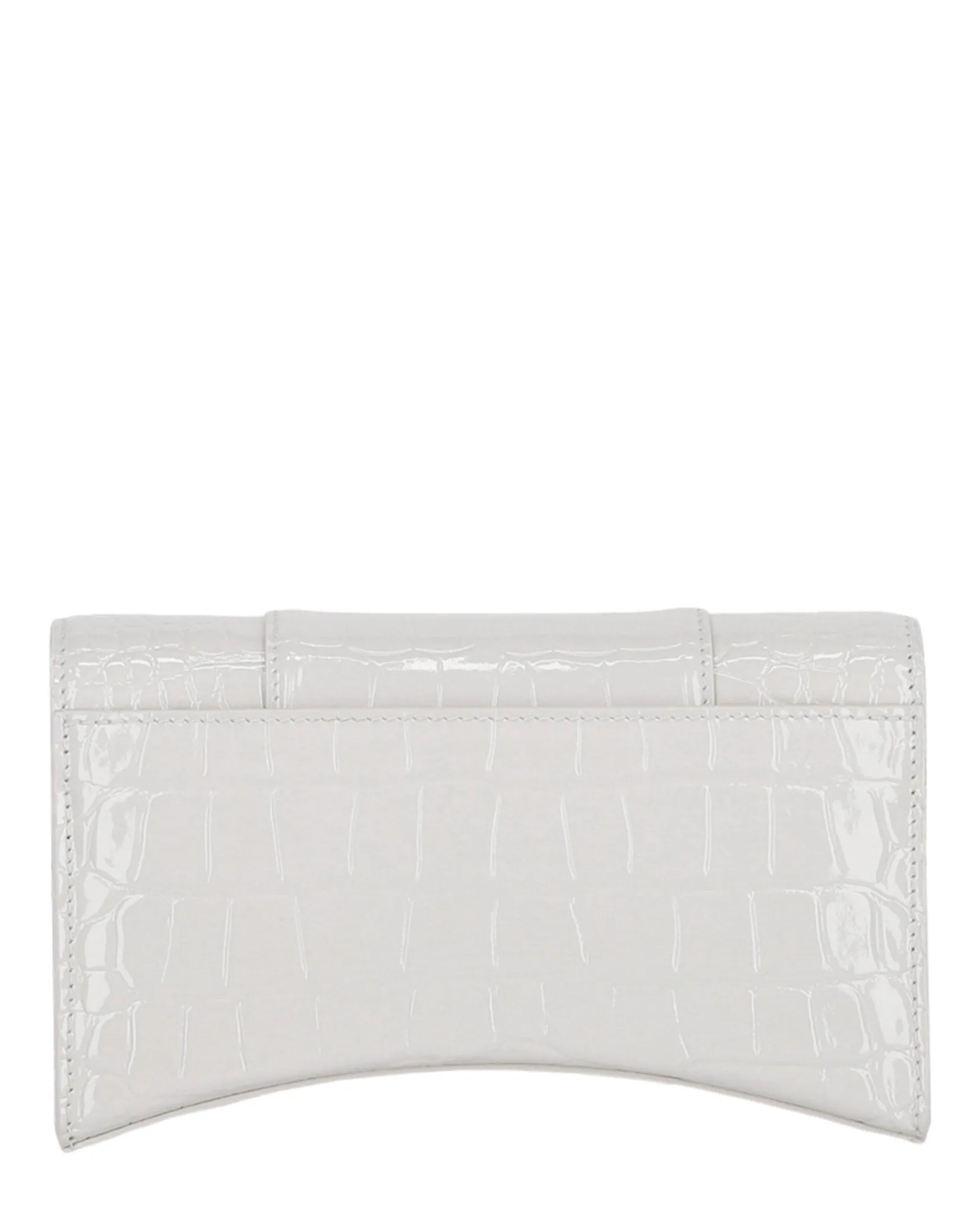Croc Embossed Hourglass Wallet On Chain