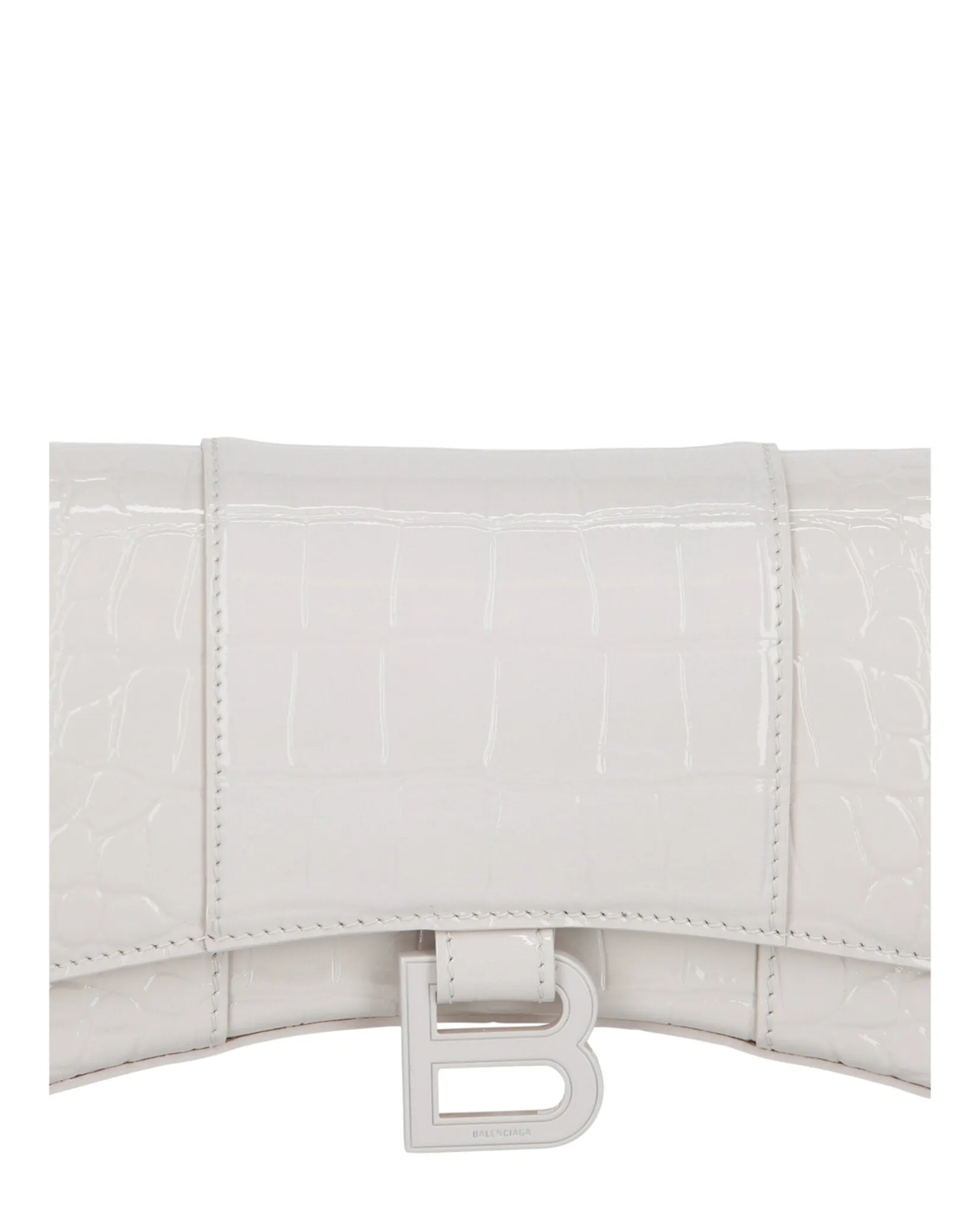 Croc Embossed Hourglass Wallet On Chain