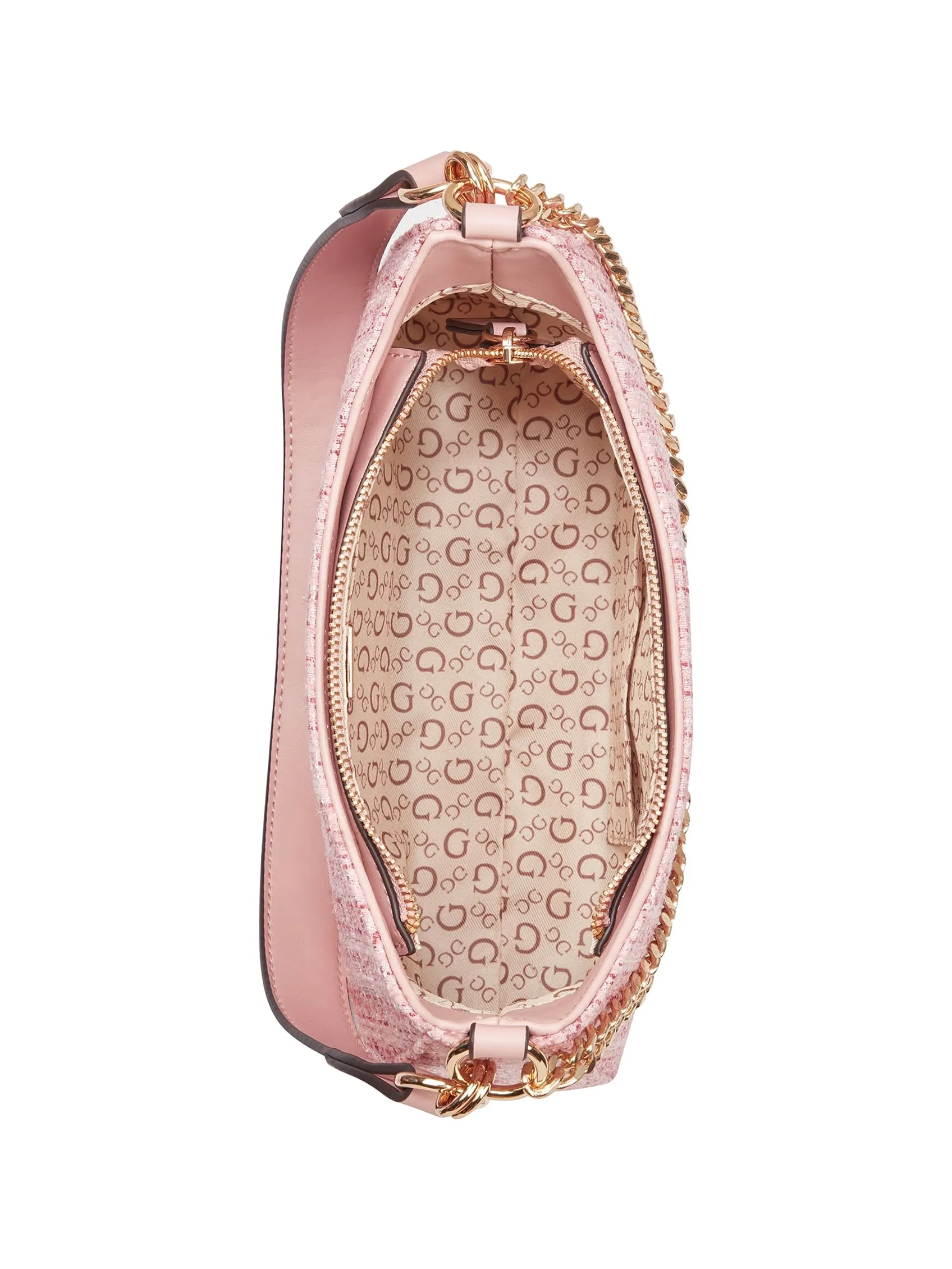 Curtin Top-Zip Tweed Shoulder Bag