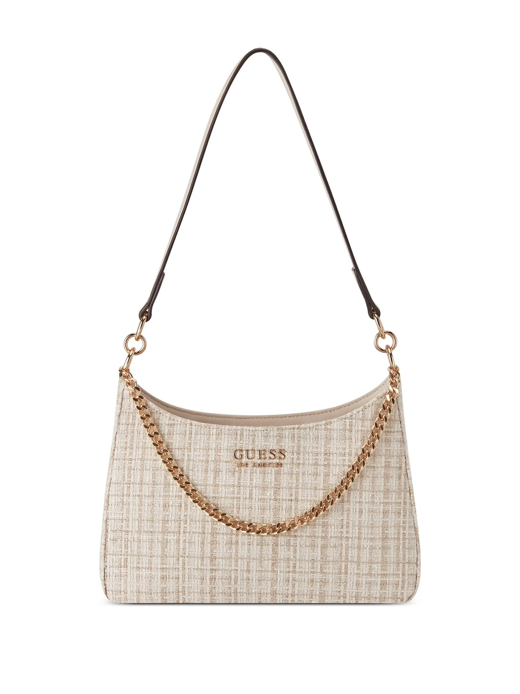 Curtin Top-Zip Tweed Shoulder Bag
