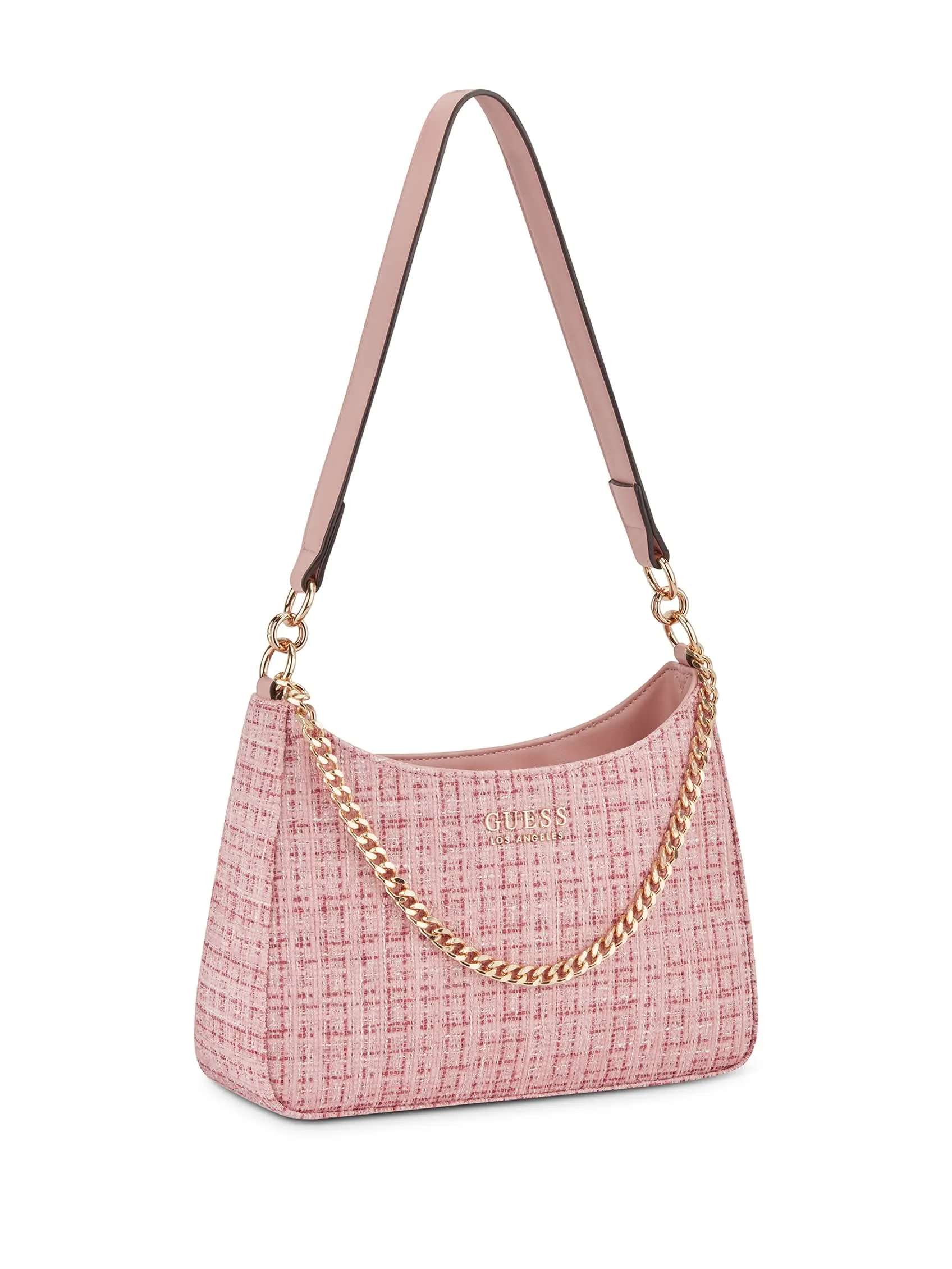 Curtin Top-Zip Tweed Shoulder Bag