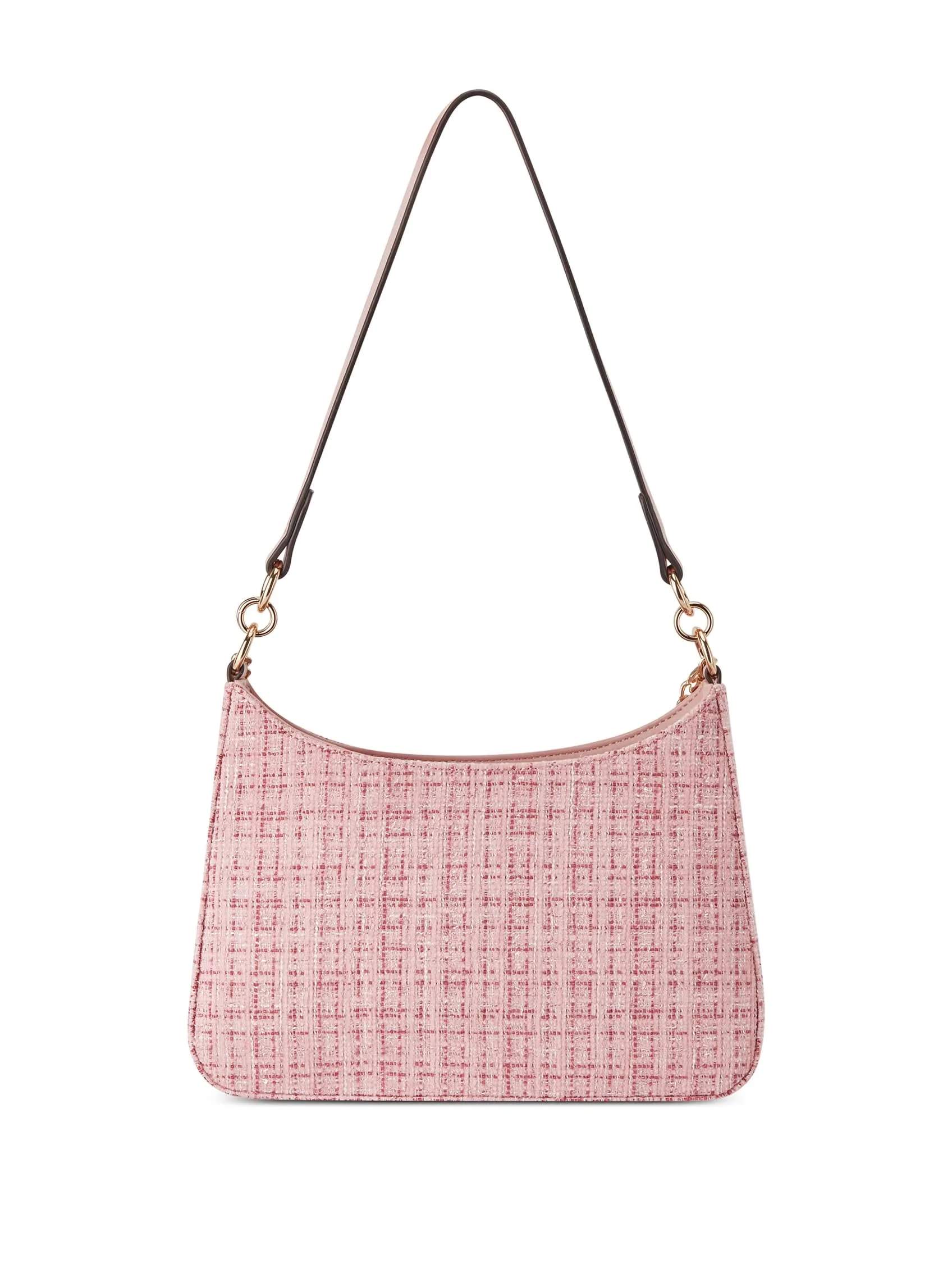 Curtin Top-Zip Tweed Shoulder Bag