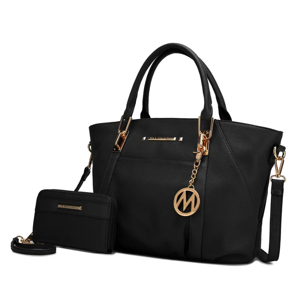 Darielle Satchel Handbag with Wallet