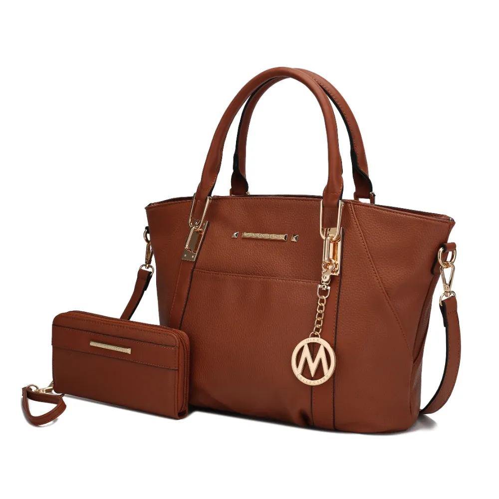 Darielle Satchel Handbag with Wallet