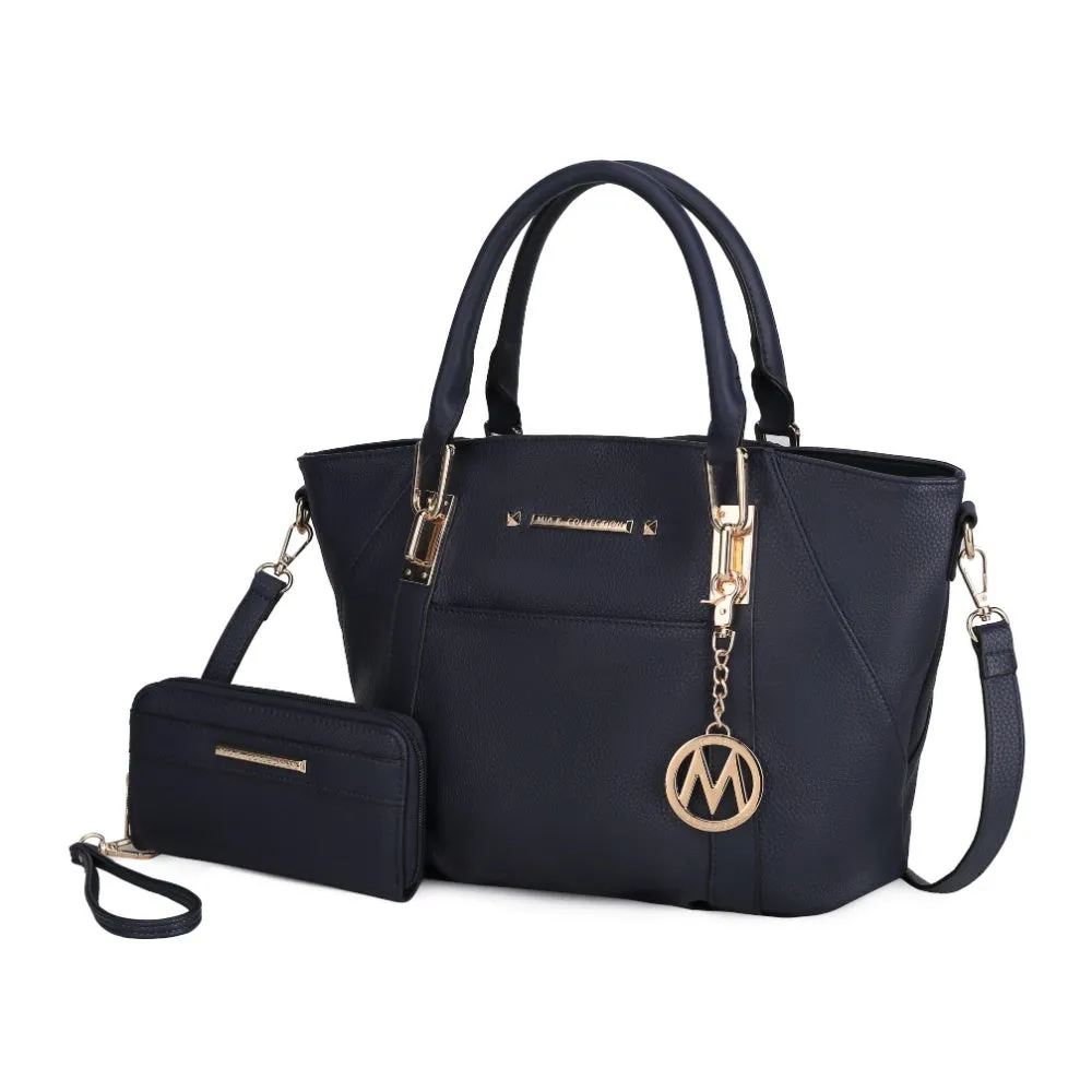 Darielle Satchel Handbag with Wallet
