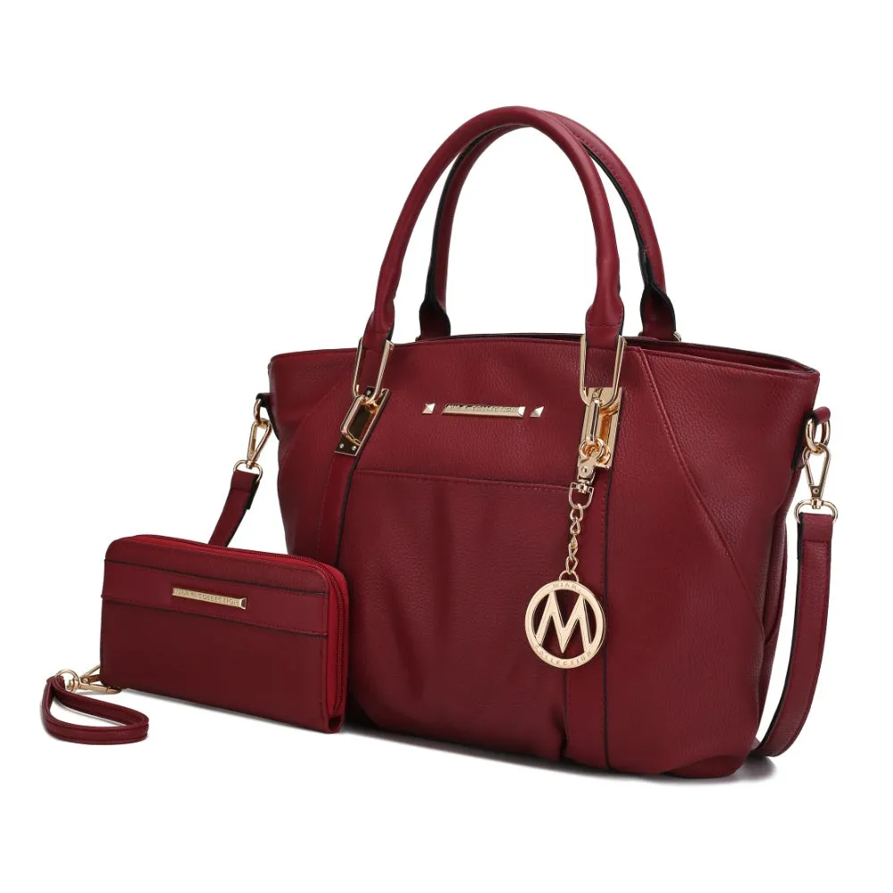 Darielle Satchel Handbag with Wallet
