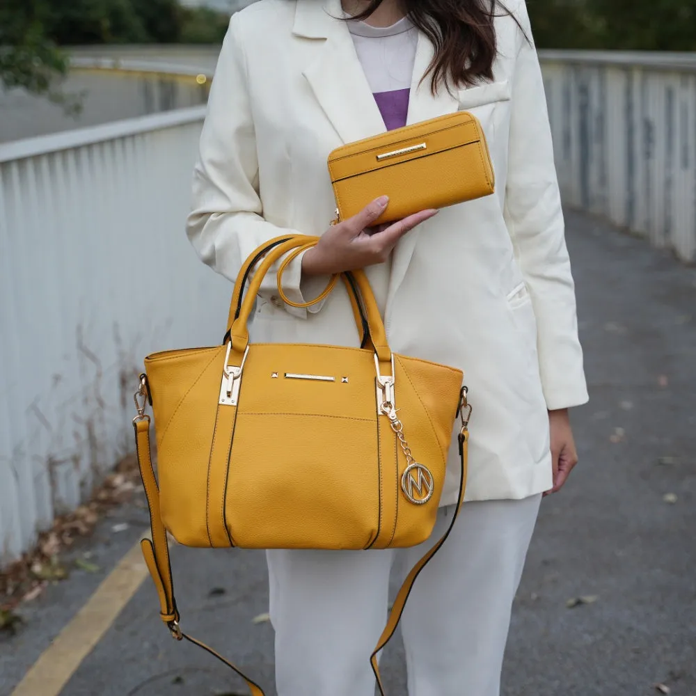 Darielle Satchel Handbag with Wallet
