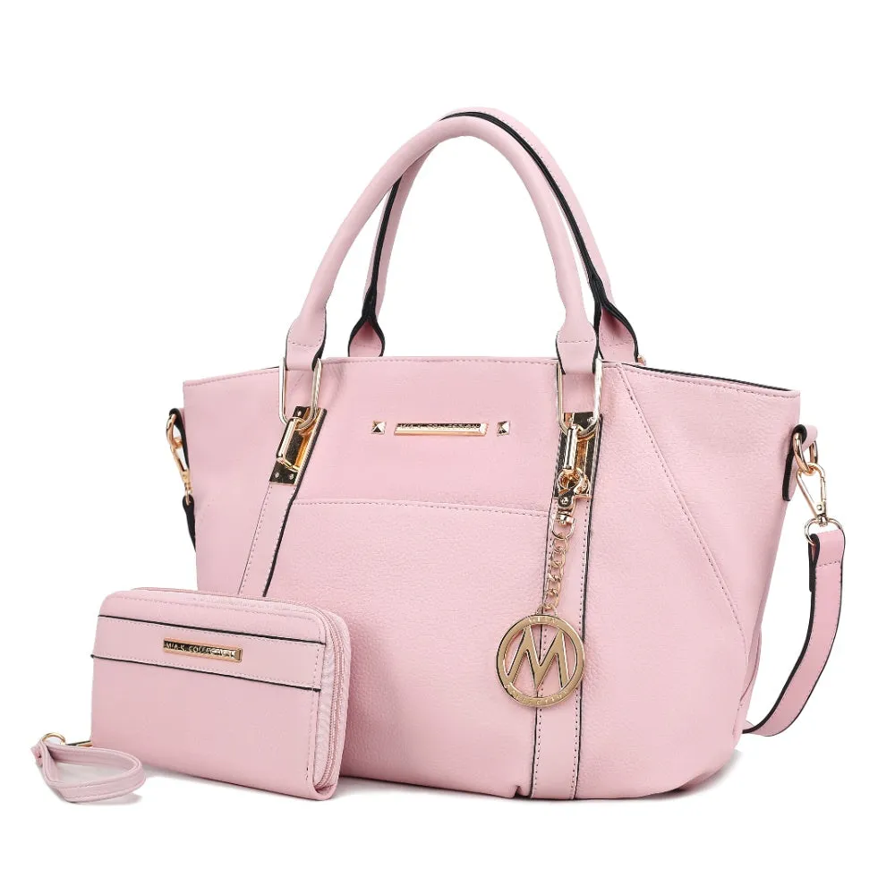 Darielle Satchel Handbag with Wallet