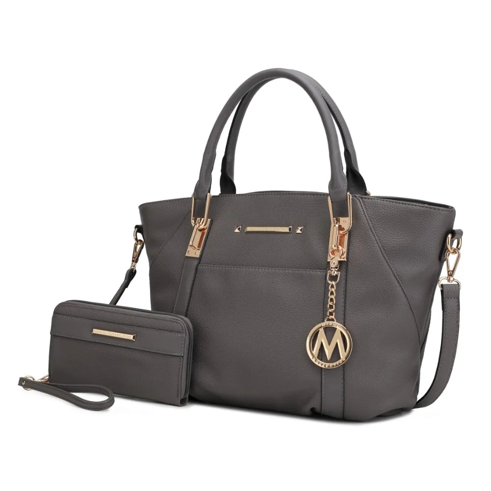 Darielle Satchel Handbag with Wallet