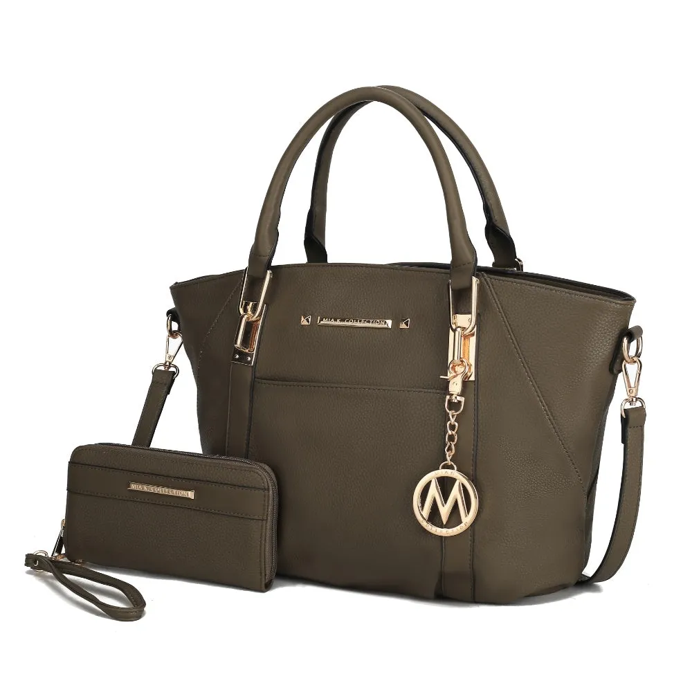 Darielle Satchel Handbag with Wallet