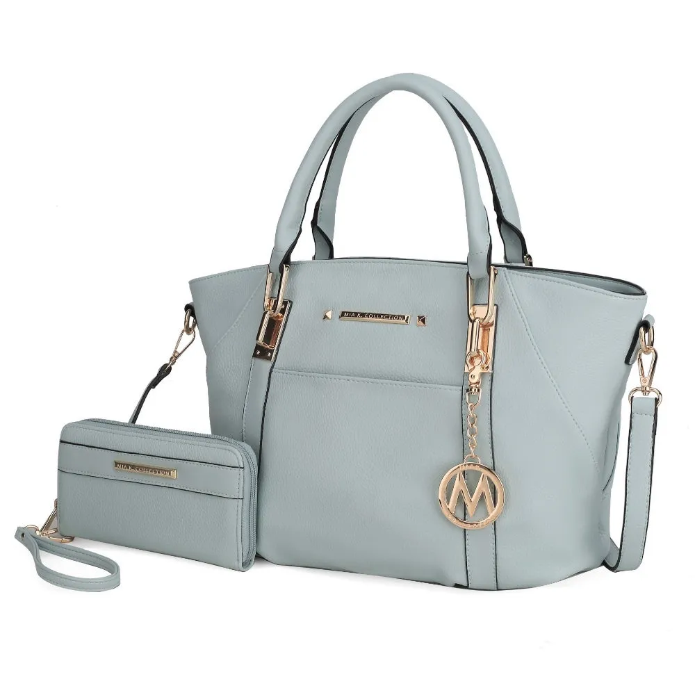 Darielle Satchel Handbag with Wallet