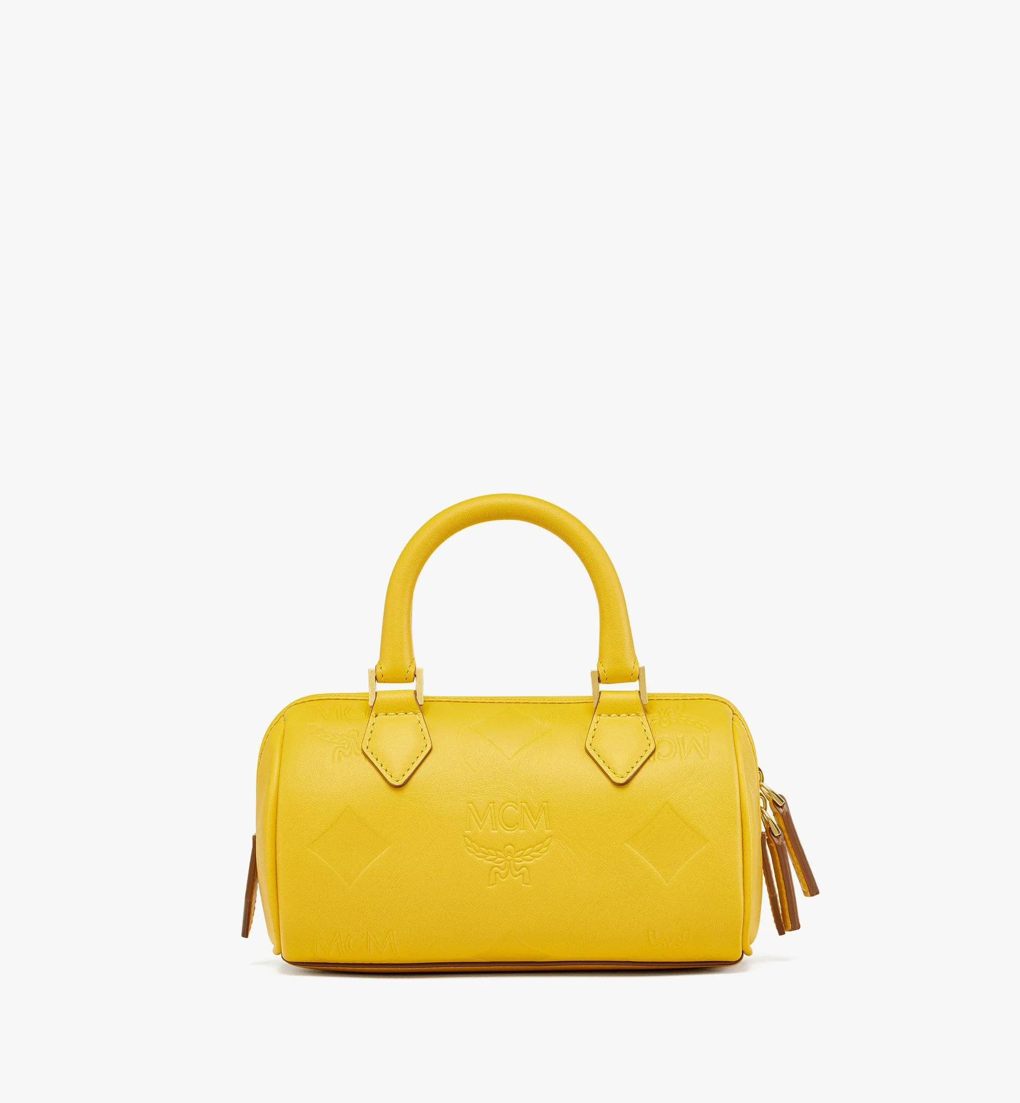 Ella Boston Bag In Maxi Monogram Leather