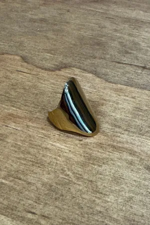Ellie Luxurious Retro Open Ring - Gold