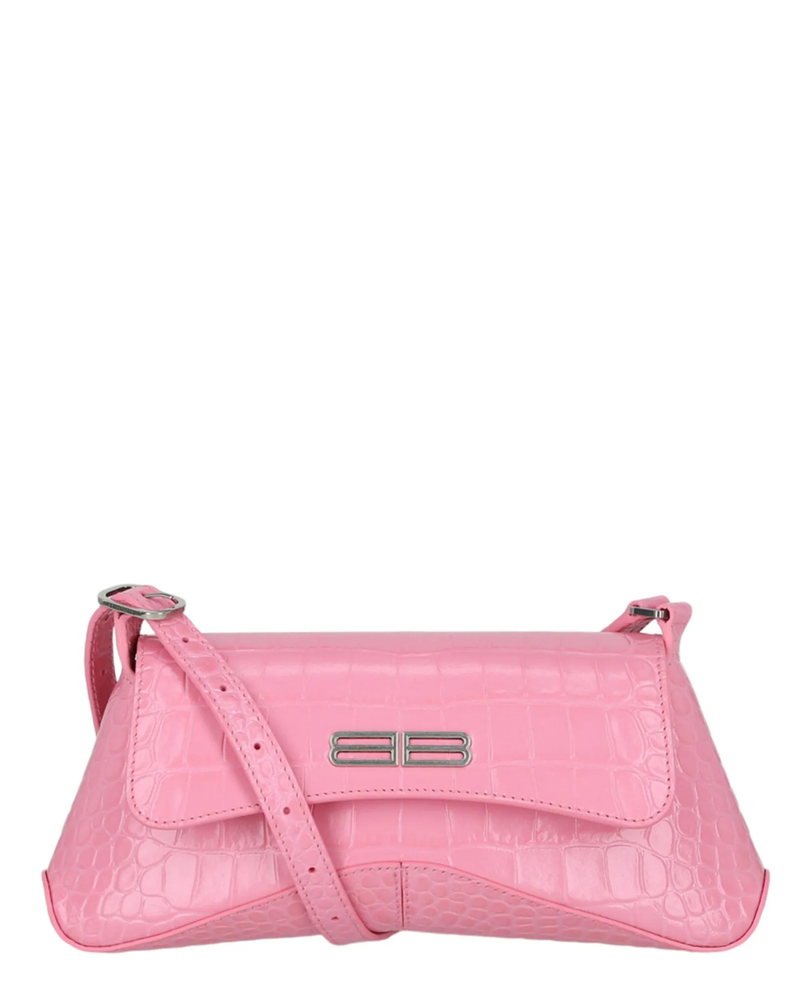 Embossed Croc Shoulder Bag