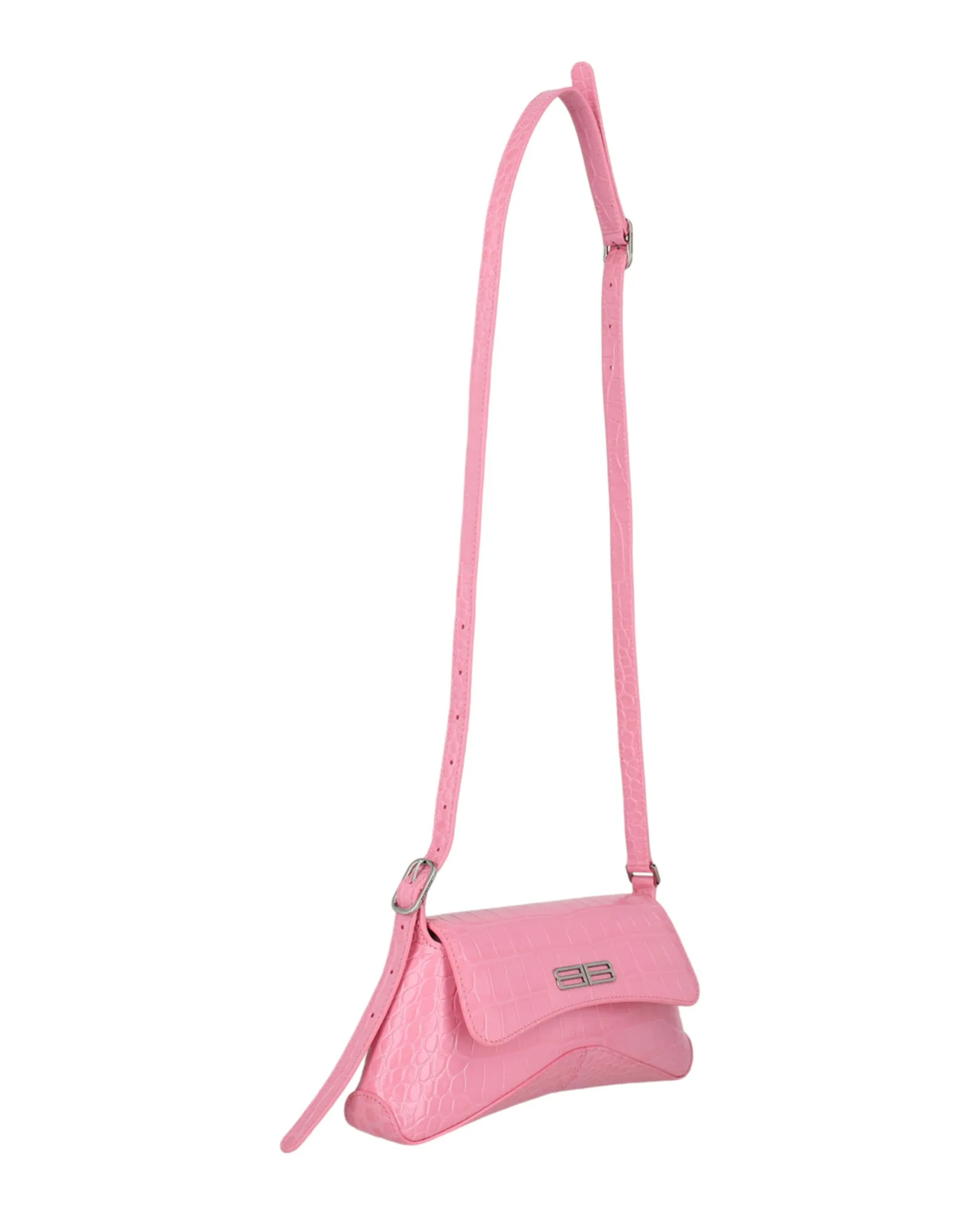 Embossed Croc Shoulder Bag