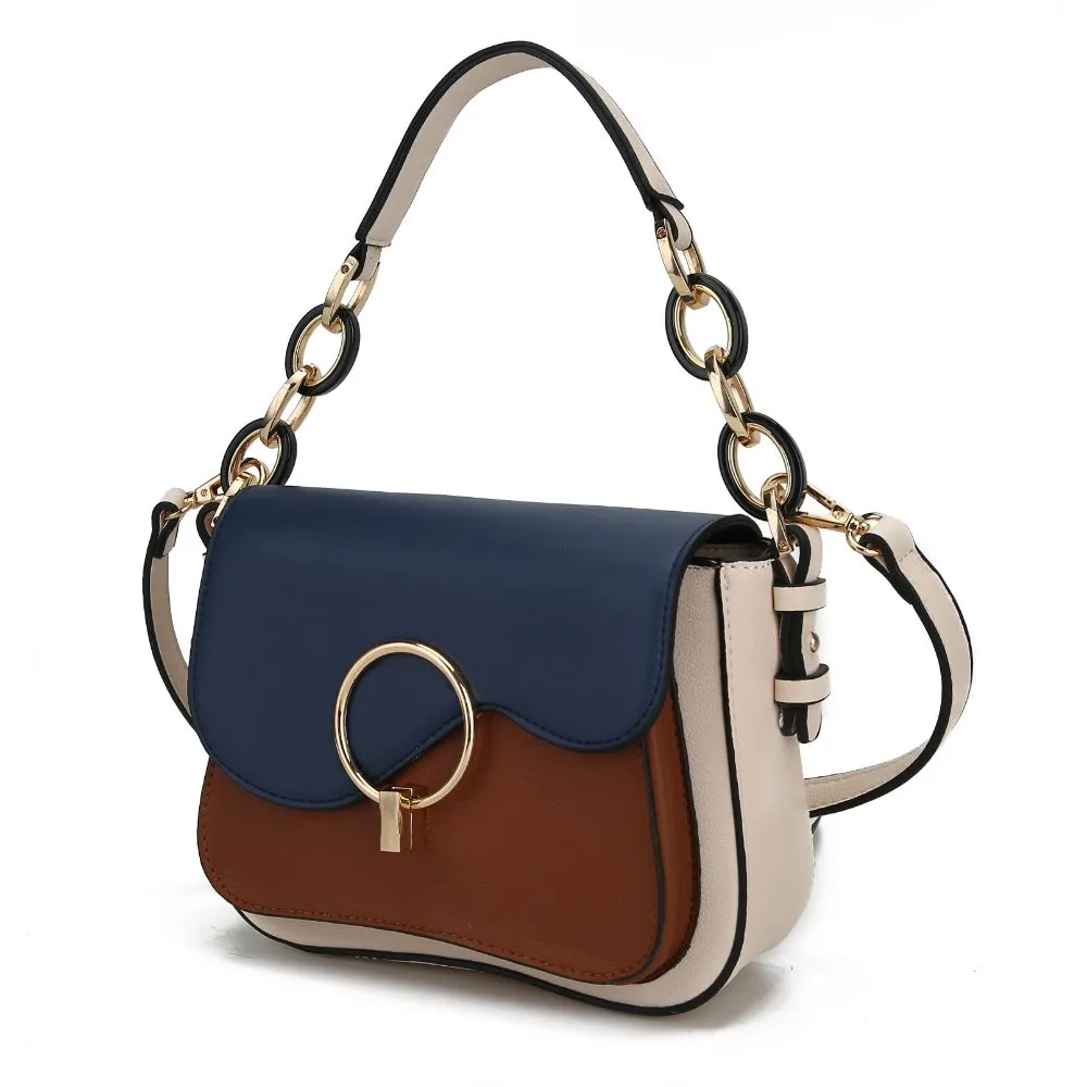 Fantasia Solid Crossbody Handbag