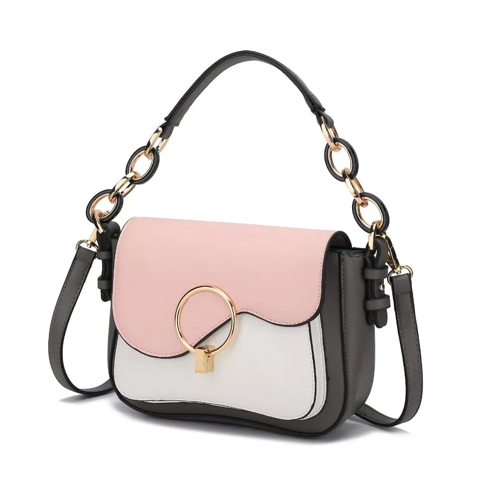 Fantasia Solid Crossbody Handbag