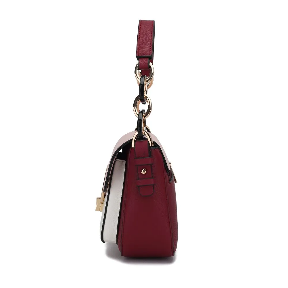 Fantasia Solid Crossbody Handbag