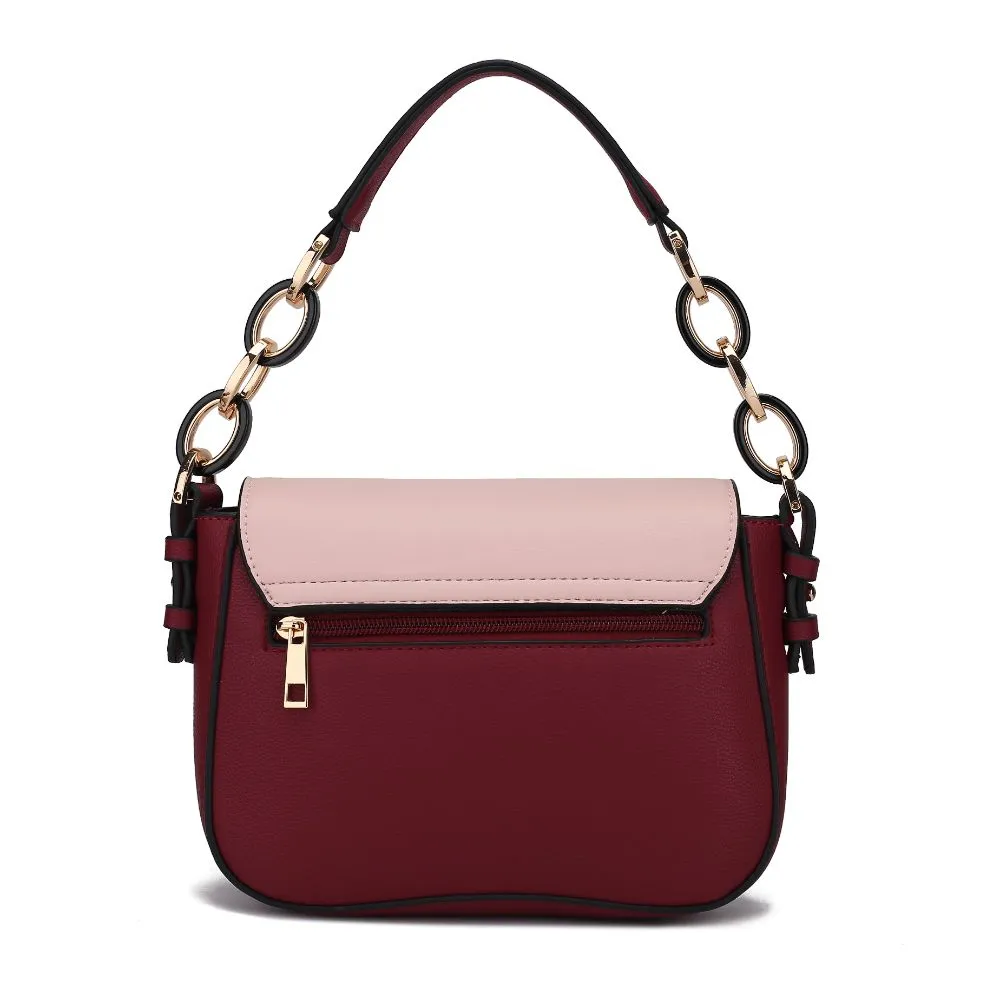Fantasia Solid Crossbody Handbag