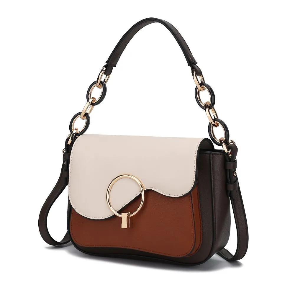 Fantasia Solid Crossbody Handbag