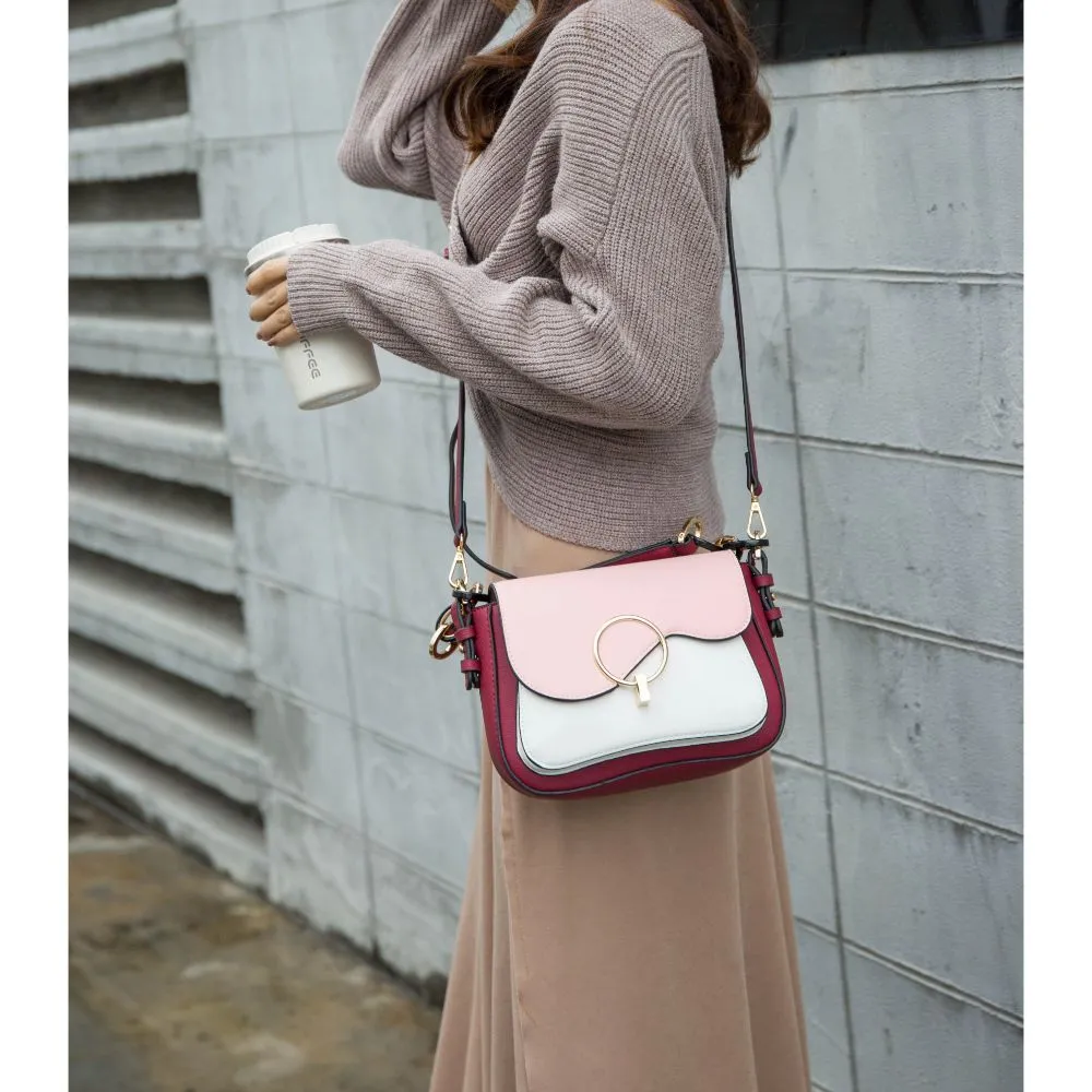 Fantasia Solid Crossbody Handbag