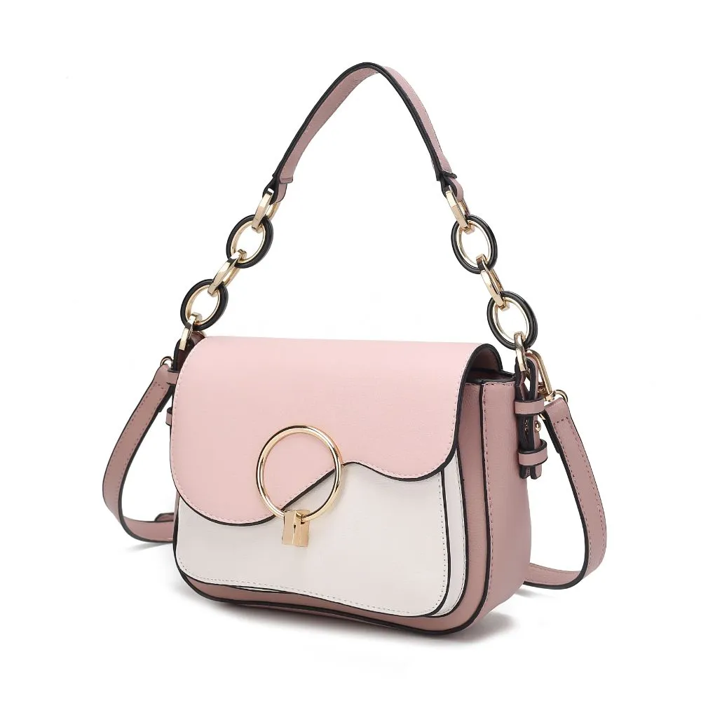 Fantasia Solid Crossbody Handbag