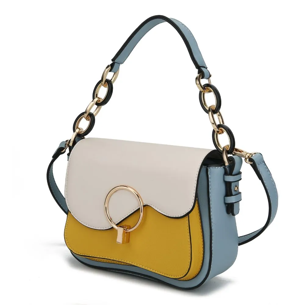 Fantasia Solid Crossbody Handbag