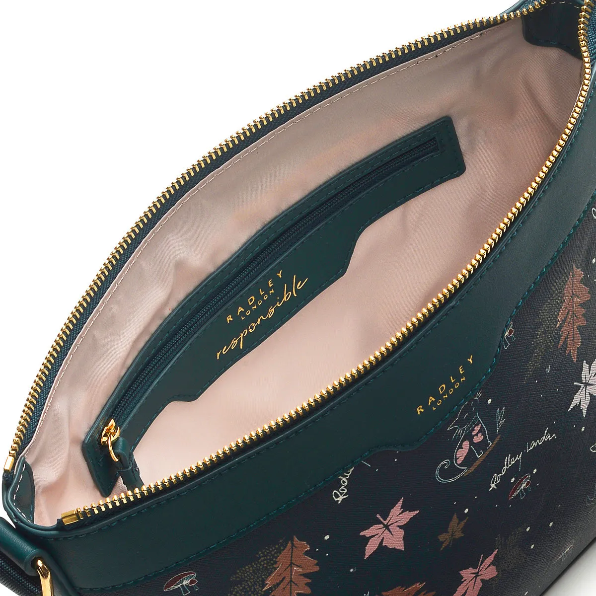 Forest Friends - Medium Zip Top Crossbody