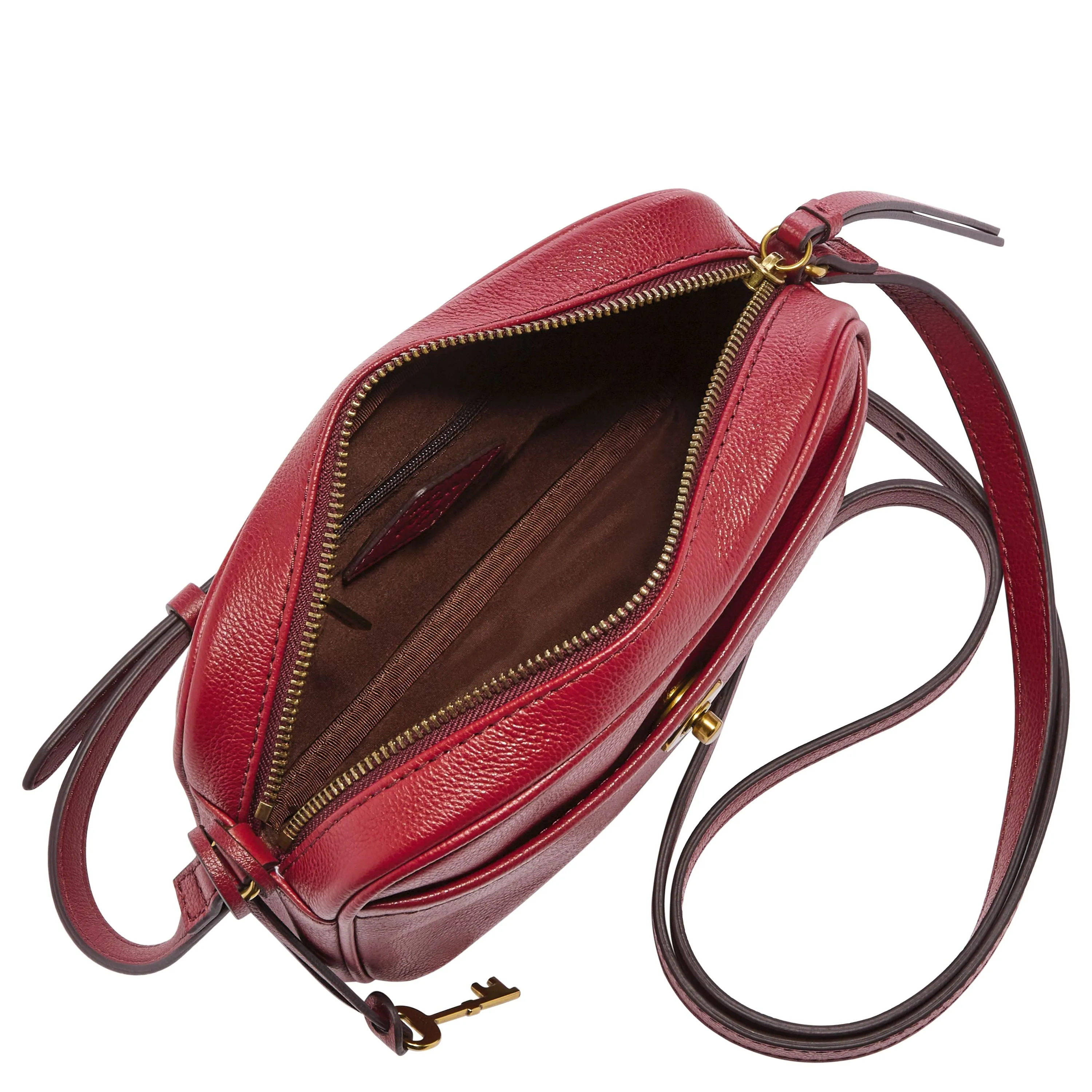 Fossil Women's Brennon Leather Camera Bag