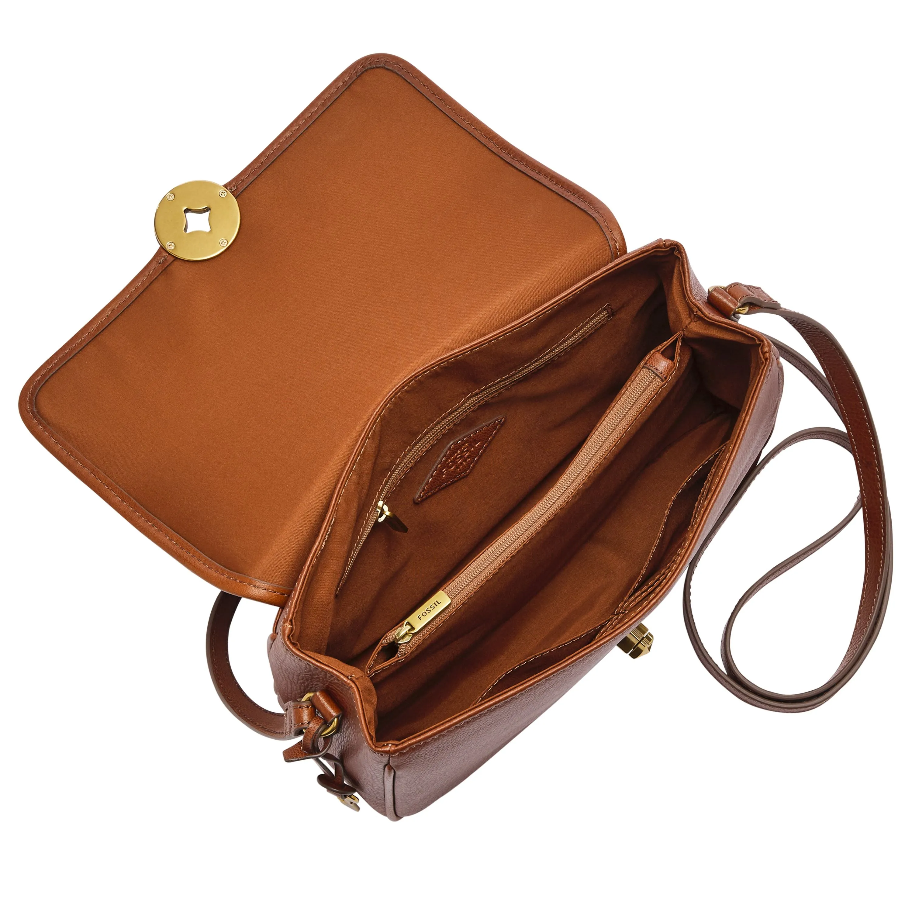 Fossil Women's Jasmine Leather Flap Crossbody