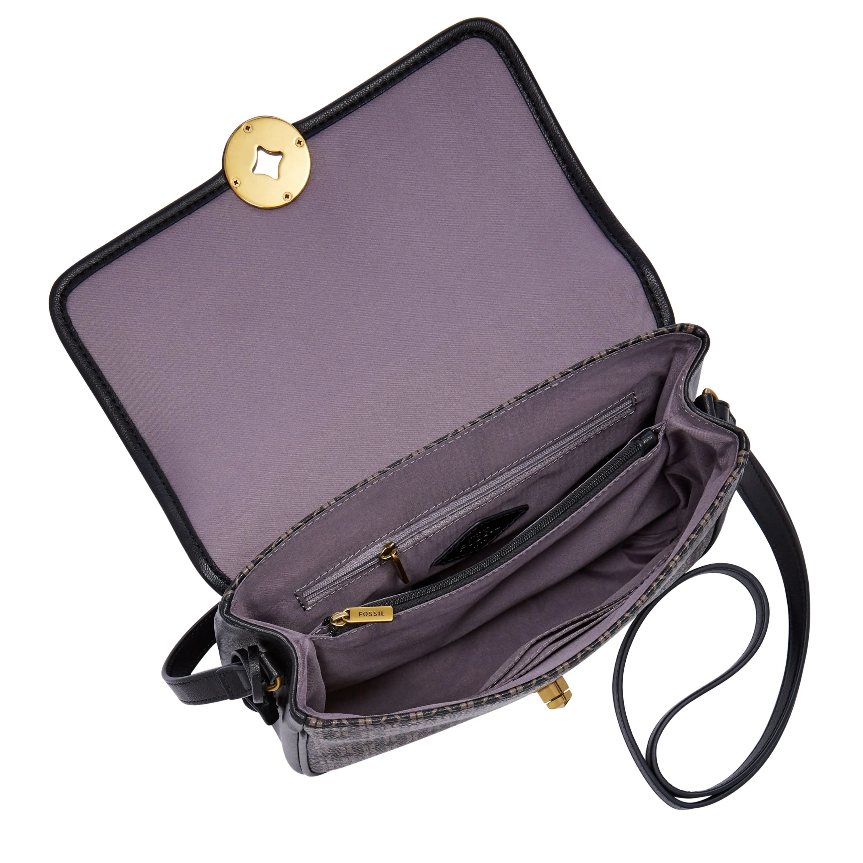 Fossil Women's Jasmine PVC Flap Crossbody