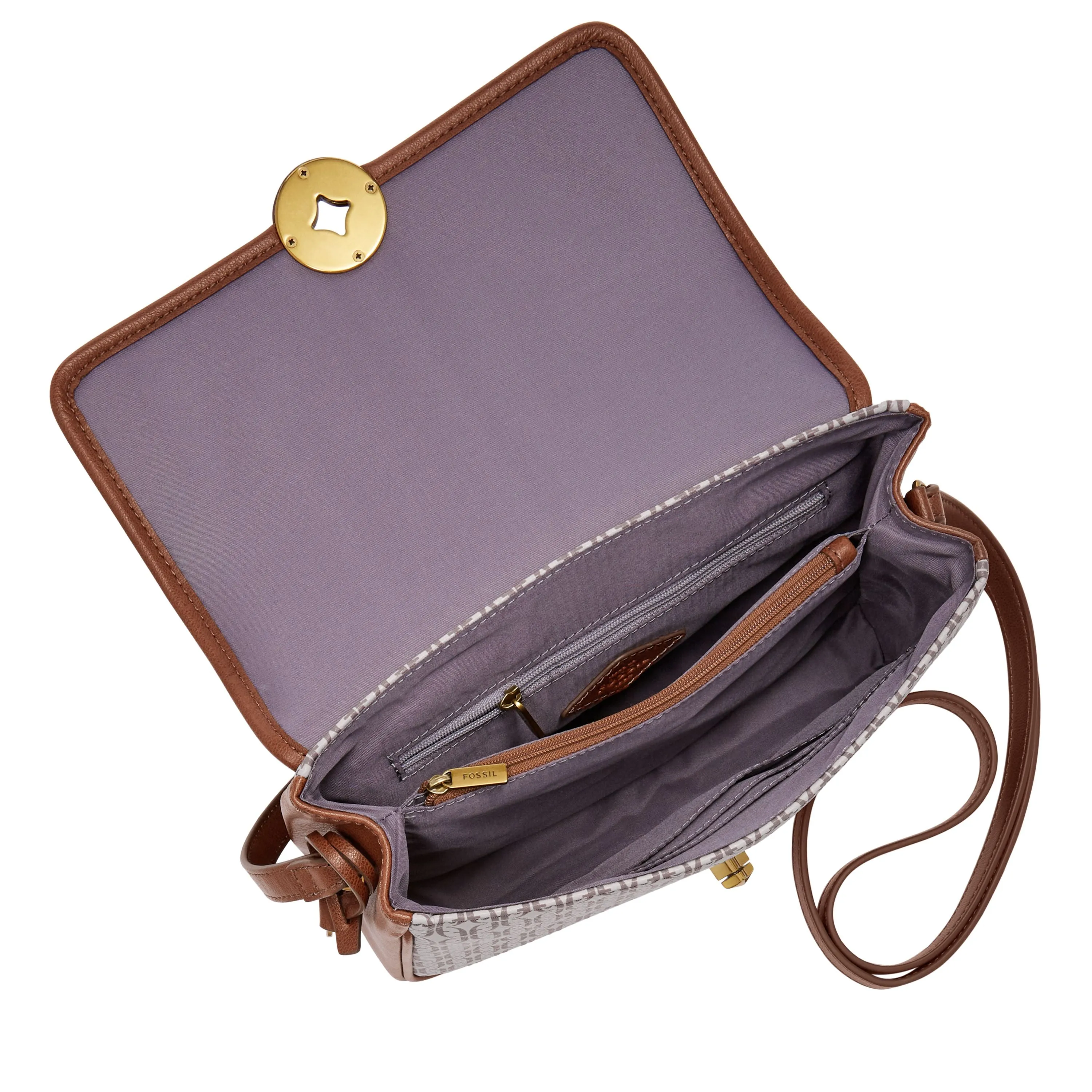 Fossil Women's Jasmine PVC Flap Crossbody