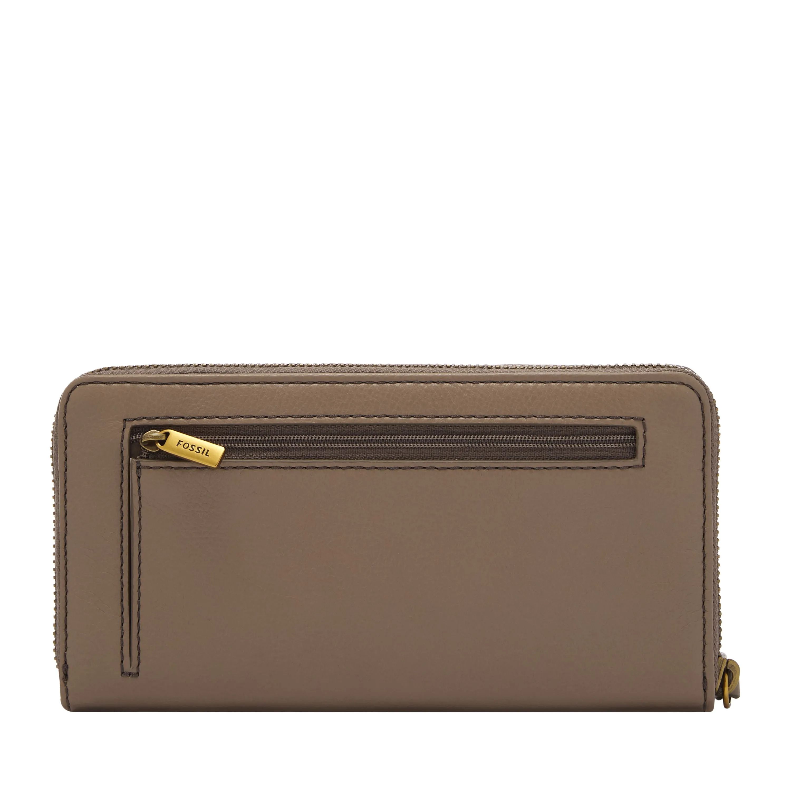 Fossil Women's Jori LiteHide Leather Zip Clutch