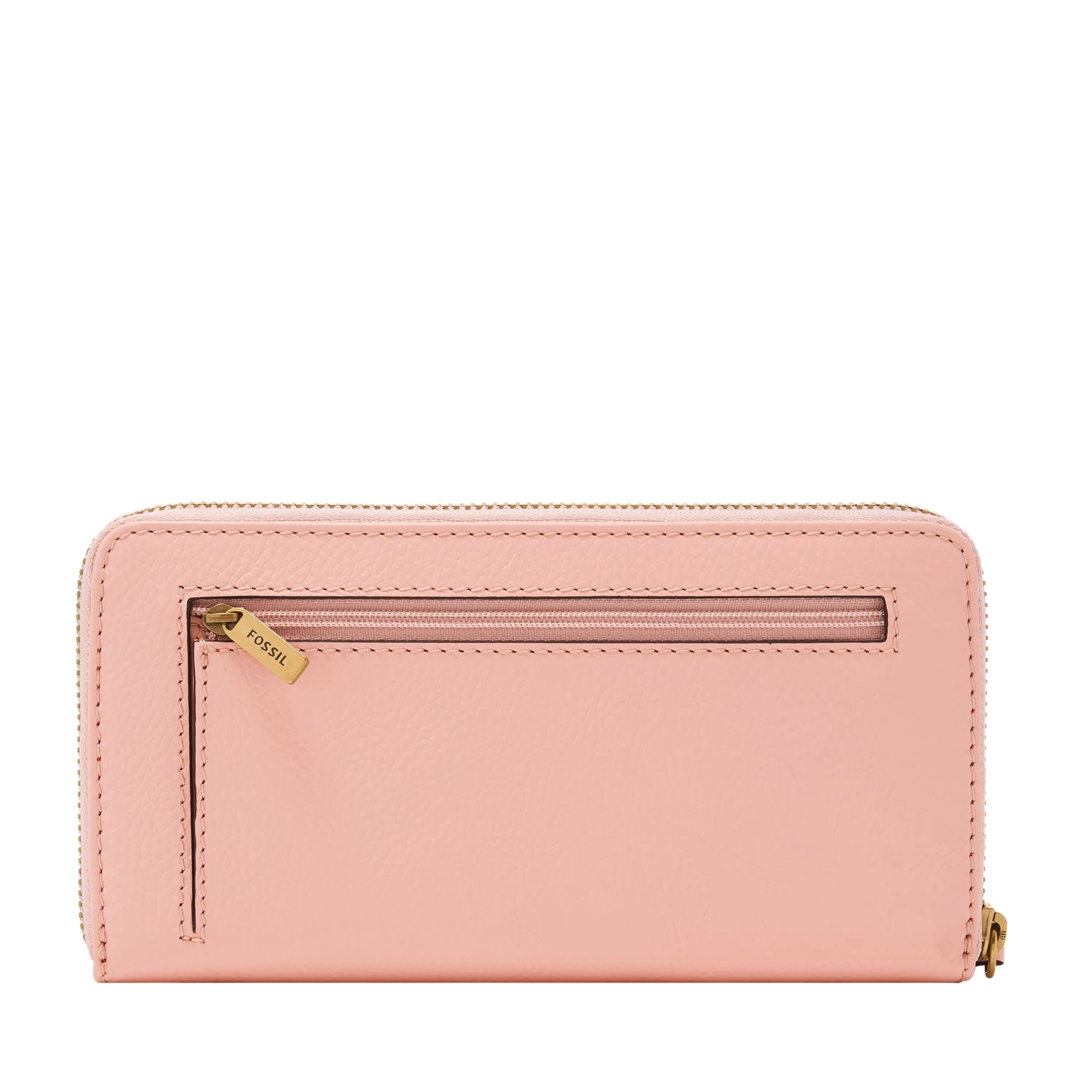 Fossil Women's Jori LiteHide Leather Zip Clutch