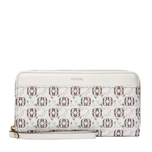 Fossil Women's Jori Printed PVC RFID Zip Clutch