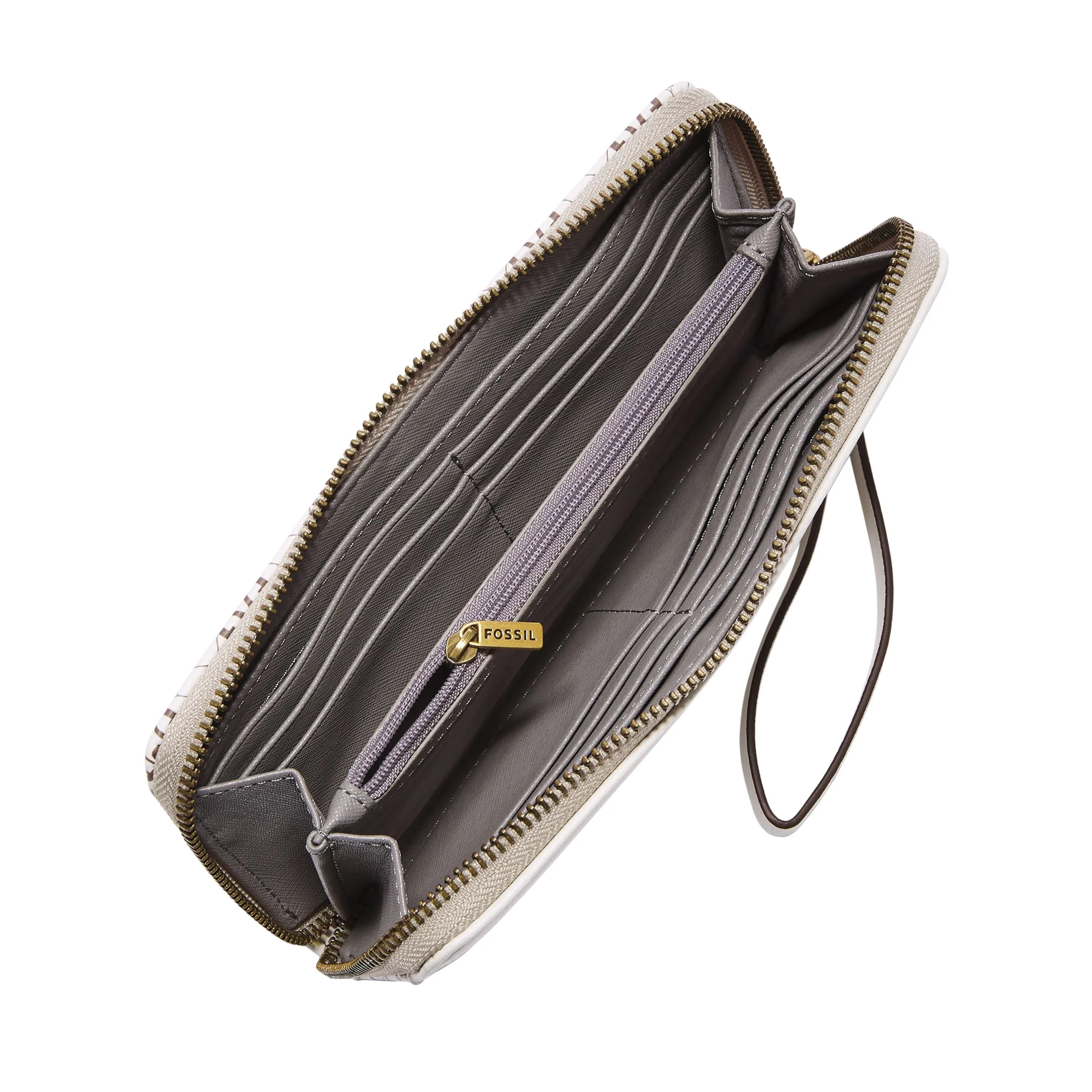 Fossil Women's Jori Printed PVC RFID Zip Clutch