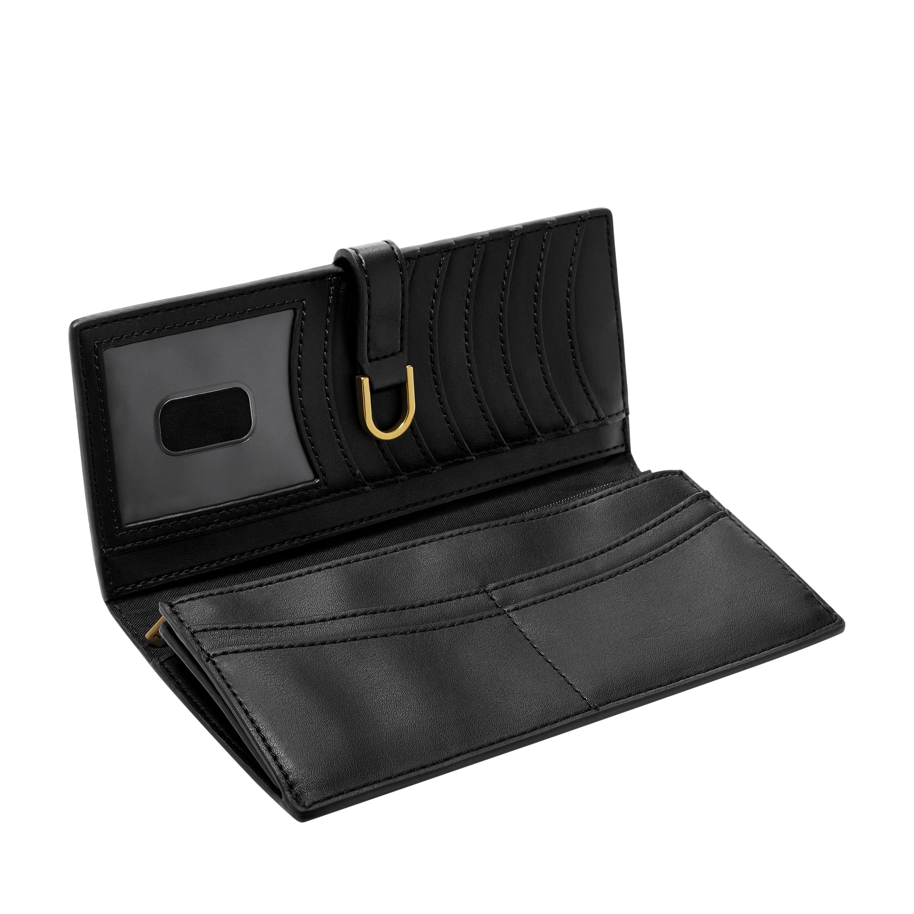 Fossil Women's Kier Cactus Leather Tab Clutch