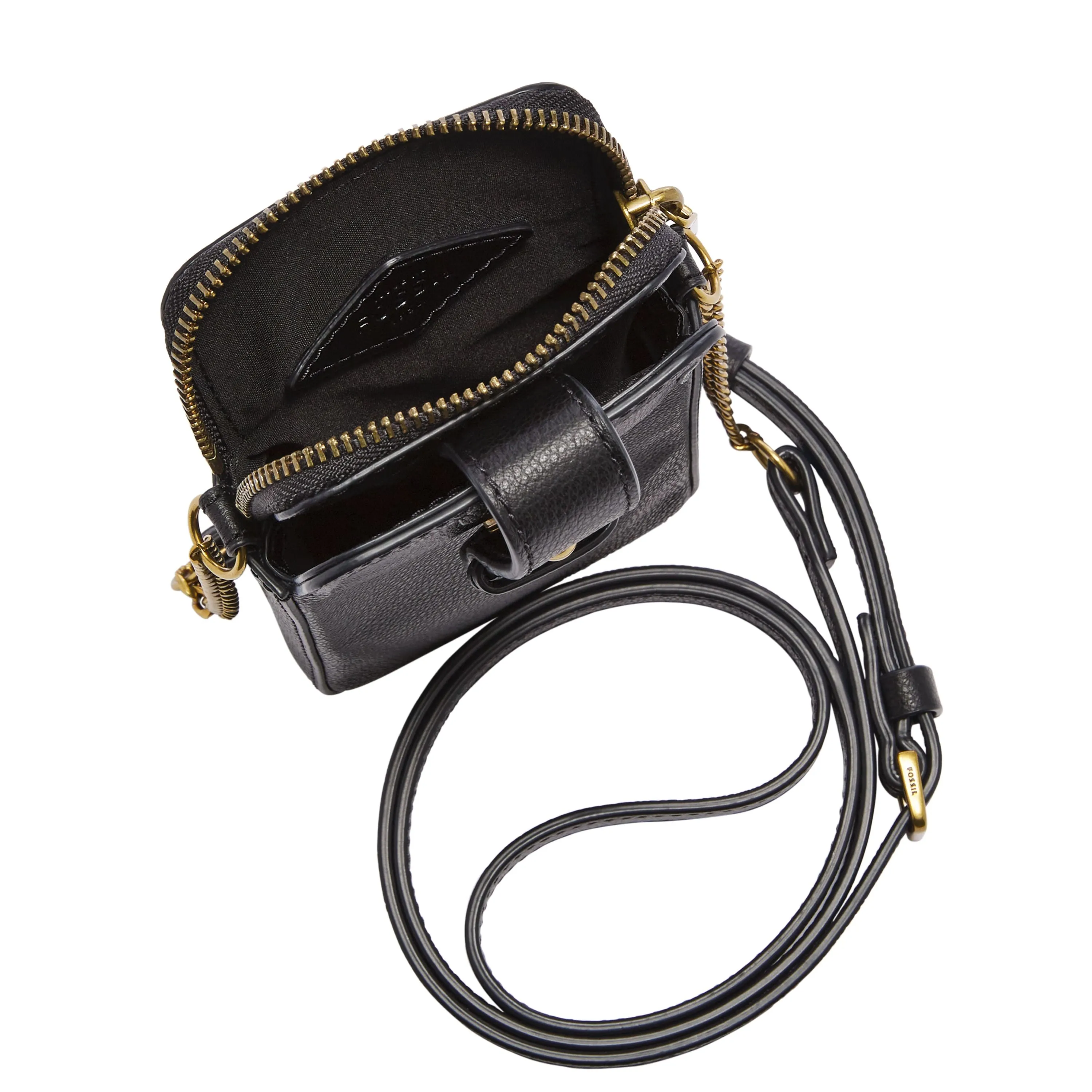 Fossil Women's Lainie Leather Phone Case Crossbody