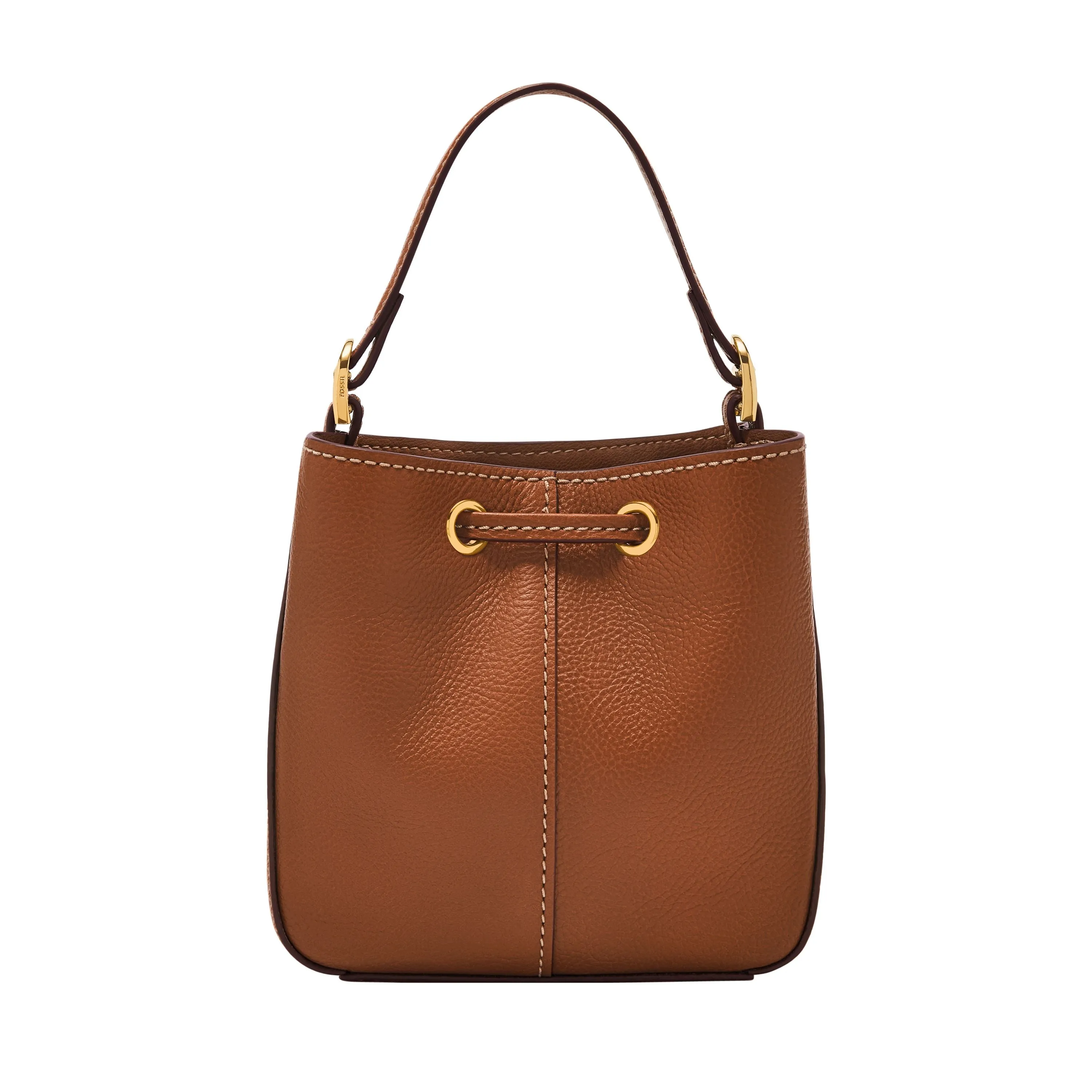 Fossil Women's Tessa LiteHide Leather Small Bucket Crossbody